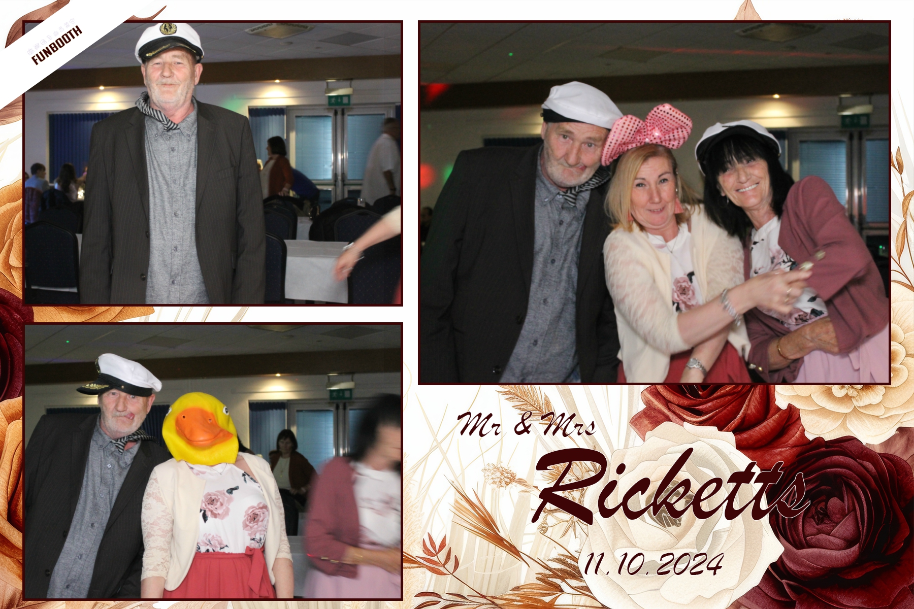 Mr & Mrs Ricketts | View more photos from the event at gallery.funbooth.uk.com/u/FunboothLTD1/Mr-Mrs-Ricketts