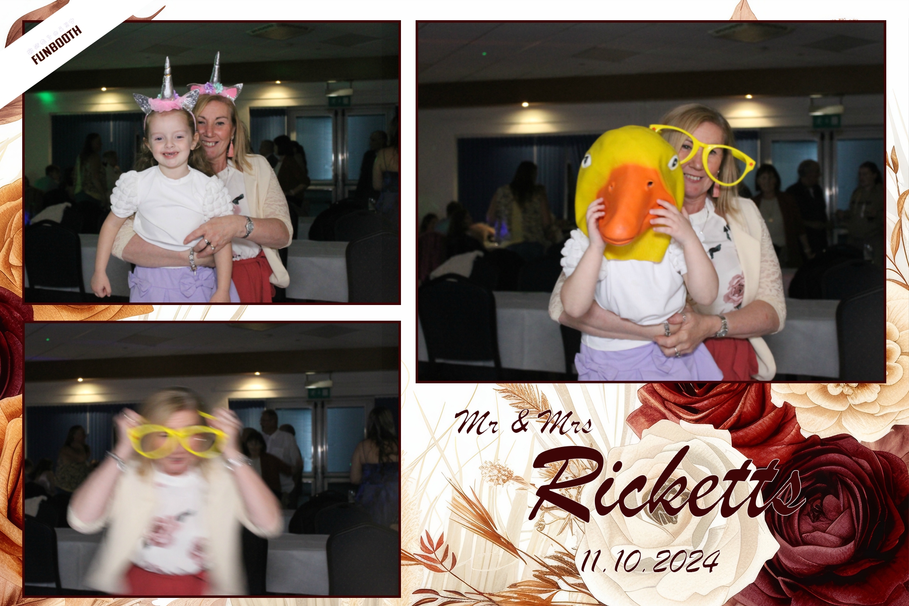 Mr & Mrs Ricketts | View more photos from the event at gallery.funbooth.uk.com/u/FunboothLTD1/Mr-Mrs-Ricketts