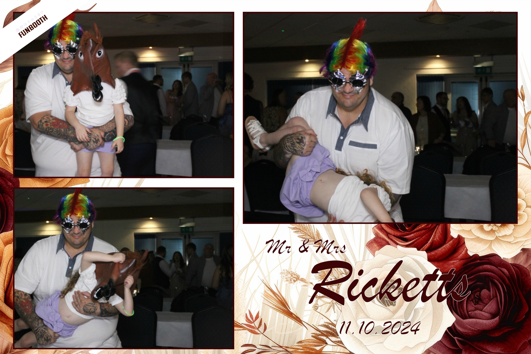 Mr & Mrs Ricketts | View more photos from the event at gallery.funbooth.uk.com/u/FunboothLTD1/Mr-Mrs-Ricketts