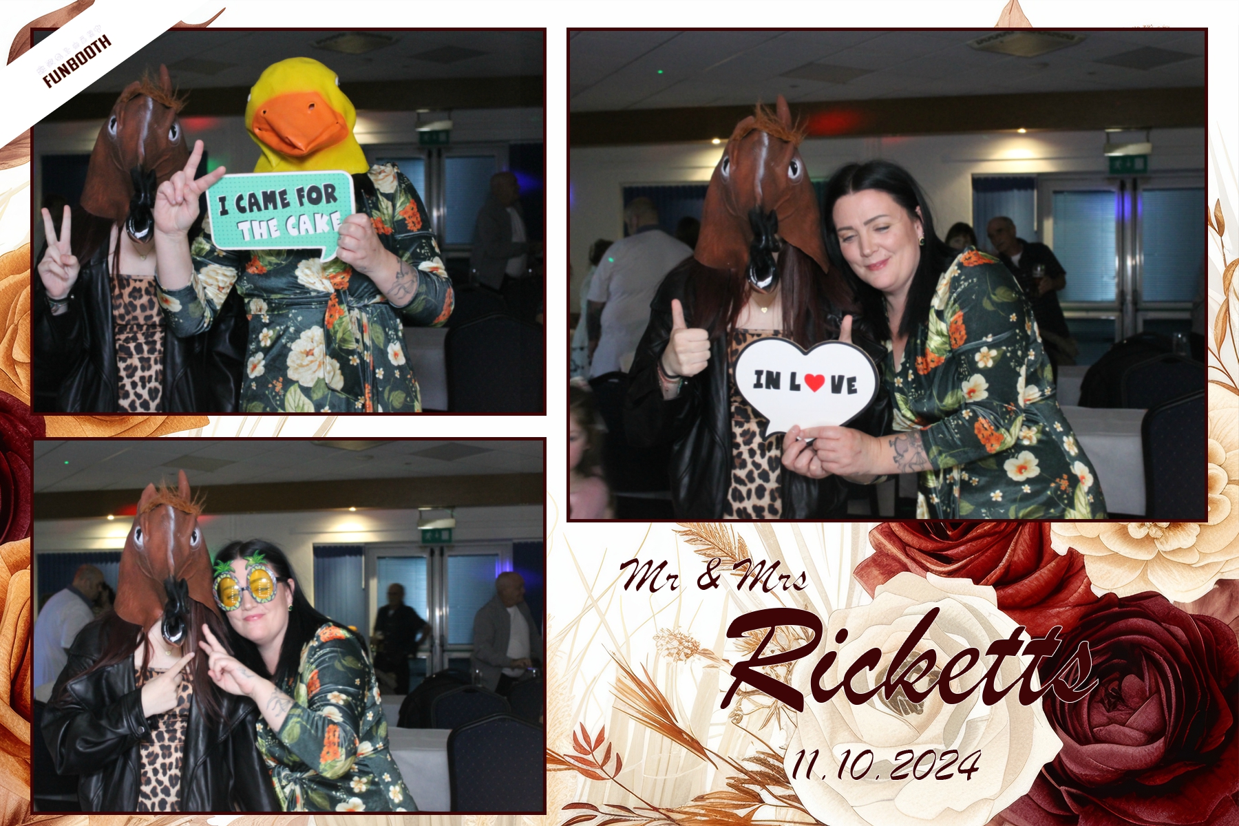 Mr & Mrs Ricketts | View more photos from the event at gallery.funbooth.uk.com/u/FunboothLTD1/Mr-Mrs-Ricketts