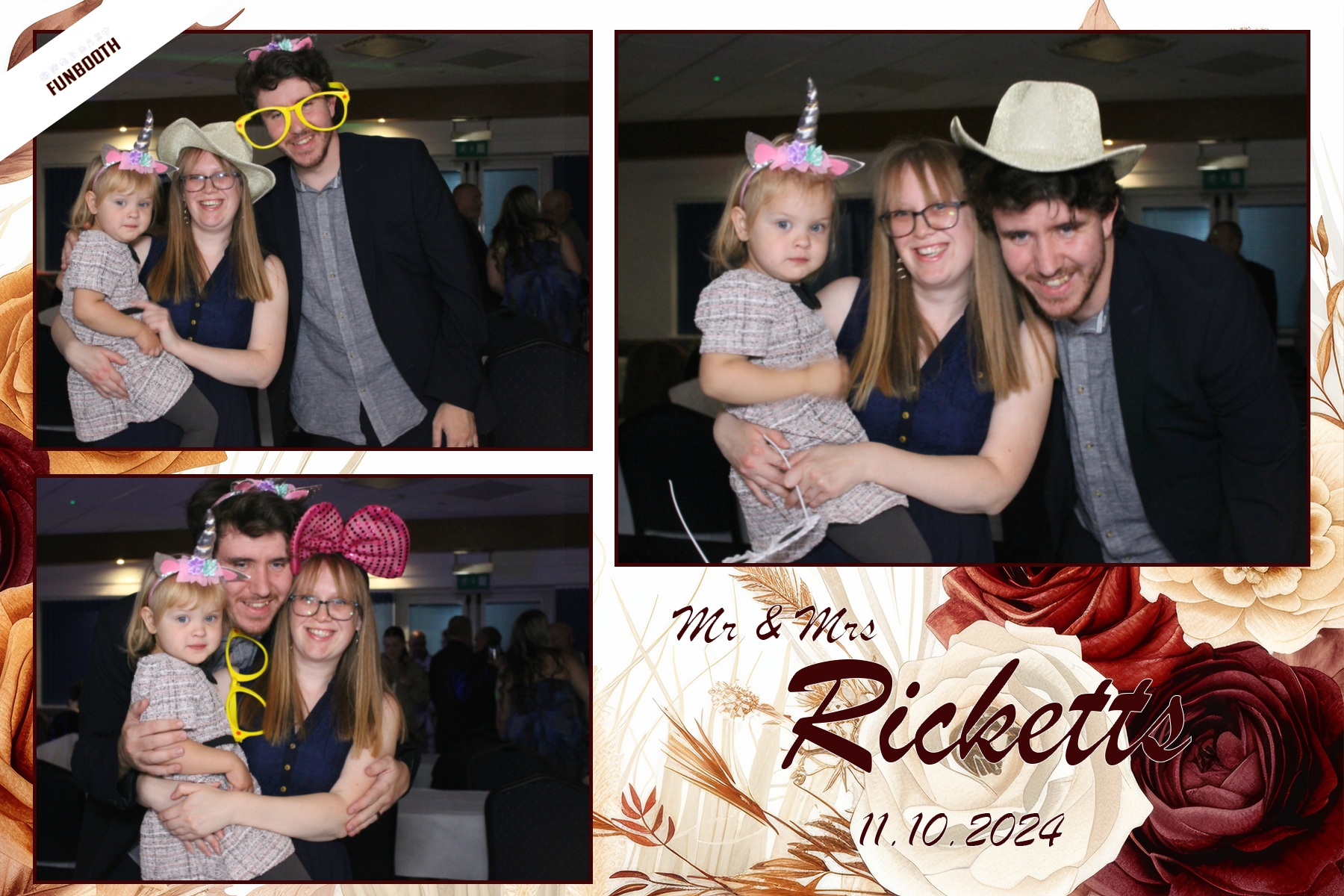 Mr & Mrs Ricketts | View more photos from the event at gallery.funbooth.uk.com/u/FunboothLTD1/Mr-Mrs-Ricketts
