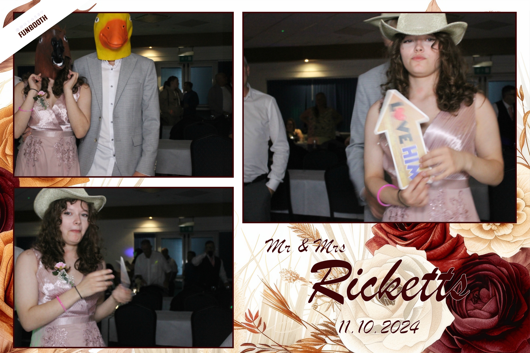 Mr & Mrs Ricketts | View more photos from the event at gallery.funbooth.uk.com/u/FunboothLTD1/Mr-Mrs-Ricketts
