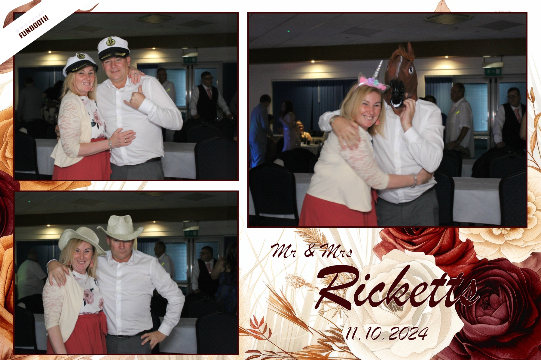 Mr & Mrs Ricketts | View more photos from the event at gallery.funbooth.uk.com/u/FunboothLTD1/Mr-Mrs-Ricketts