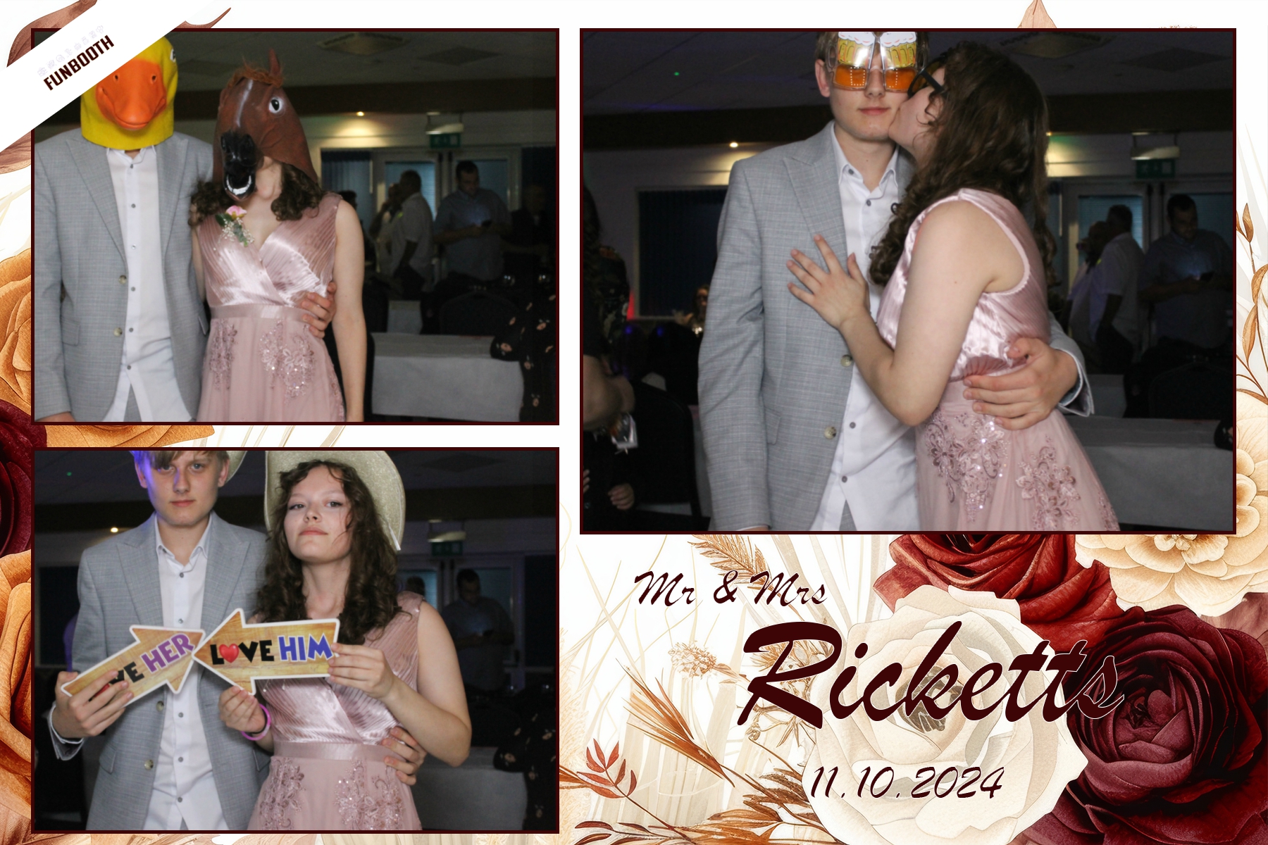 Mr & Mrs Ricketts | View more photos from the event at gallery.funbooth.uk.com/u/FunboothLTD1/Mr-Mrs-Ricketts