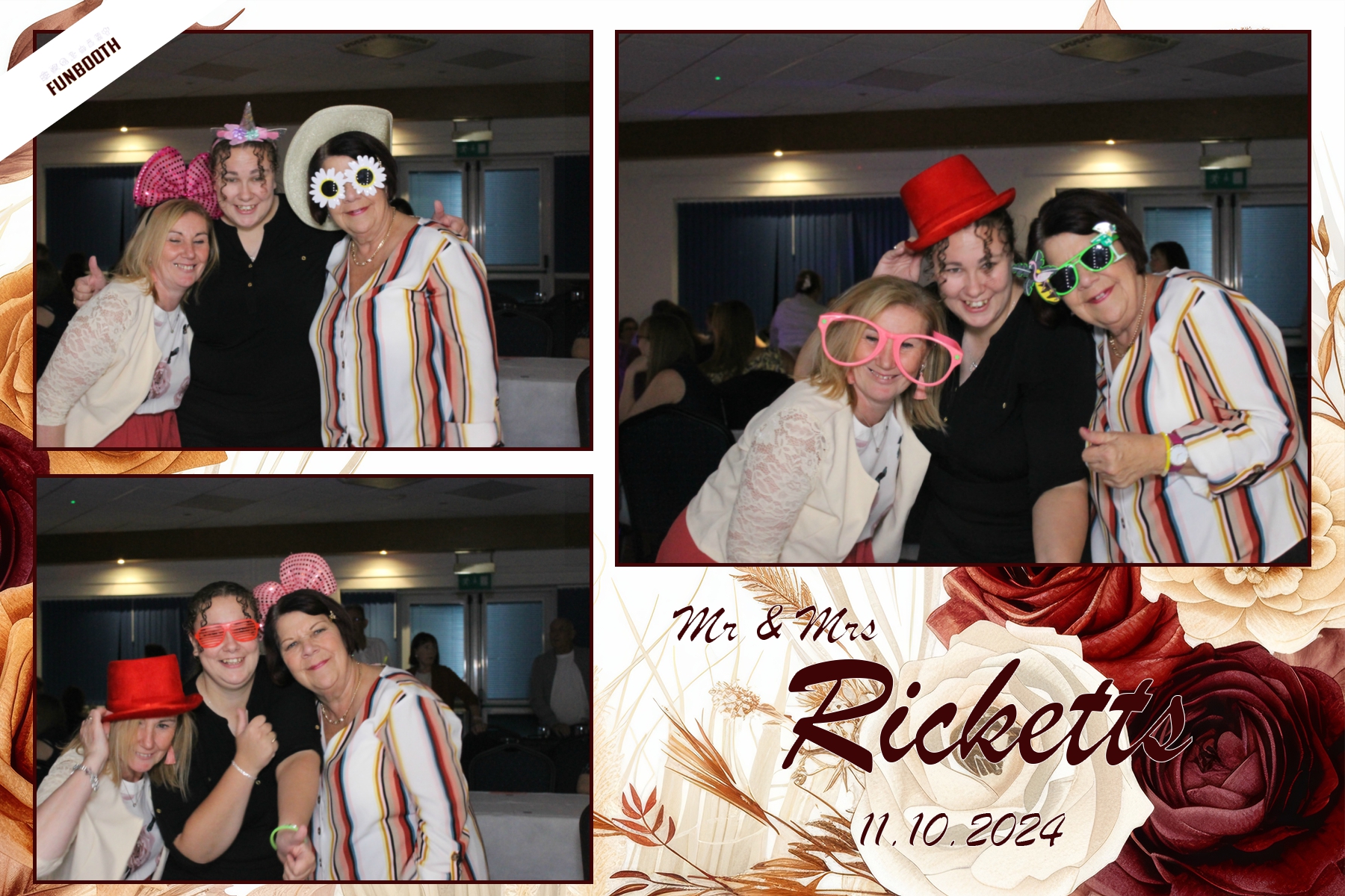 Mr & Mrs Ricketts | View more photos from the event at gallery.funbooth.uk.com/u/FunboothLTD1/Mr-Mrs-Ricketts