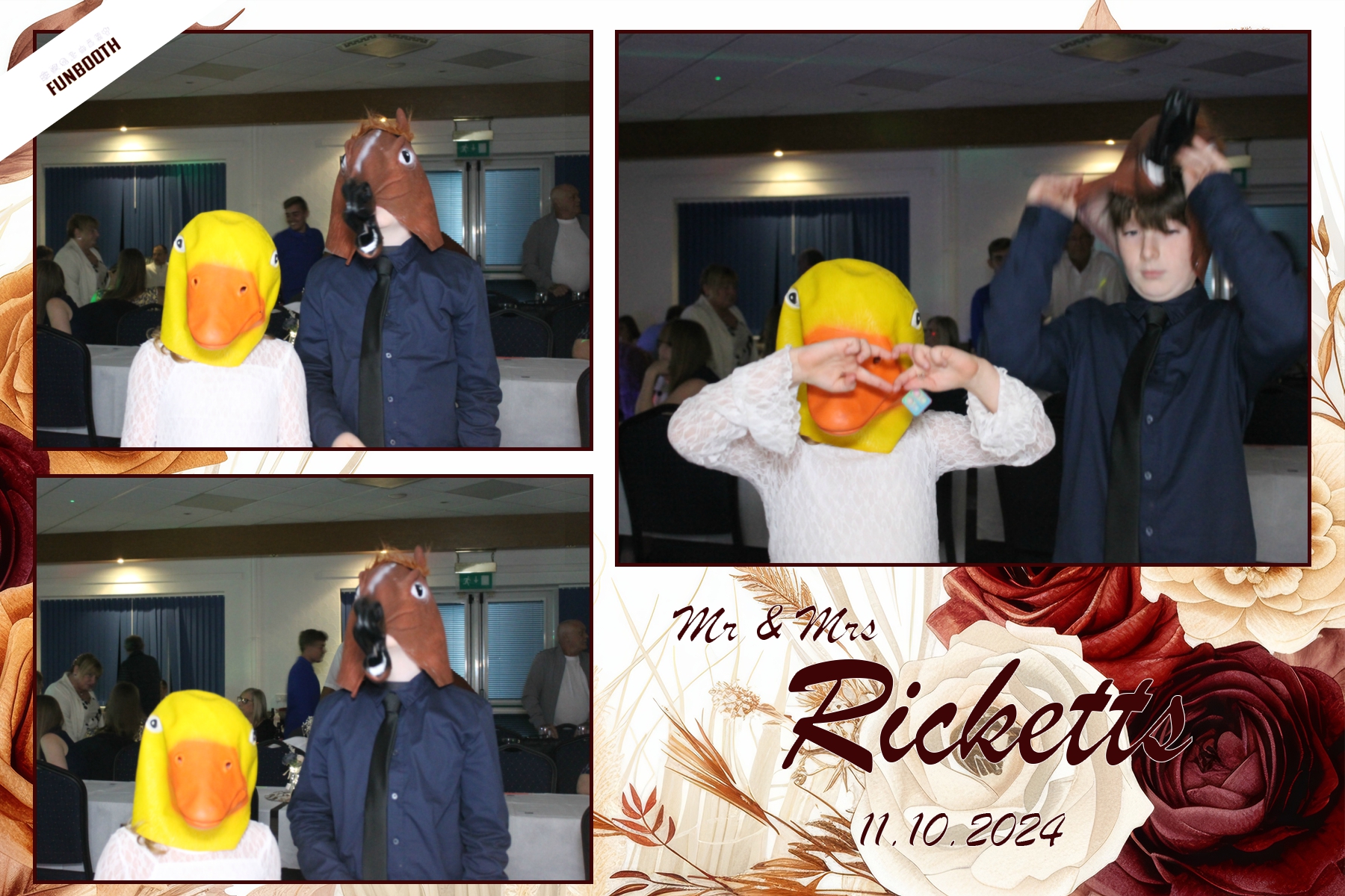 Mr & Mrs Ricketts | View more photos from the event at gallery.funbooth.uk.com/u/FunboothLTD1/Mr-Mrs-Ricketts