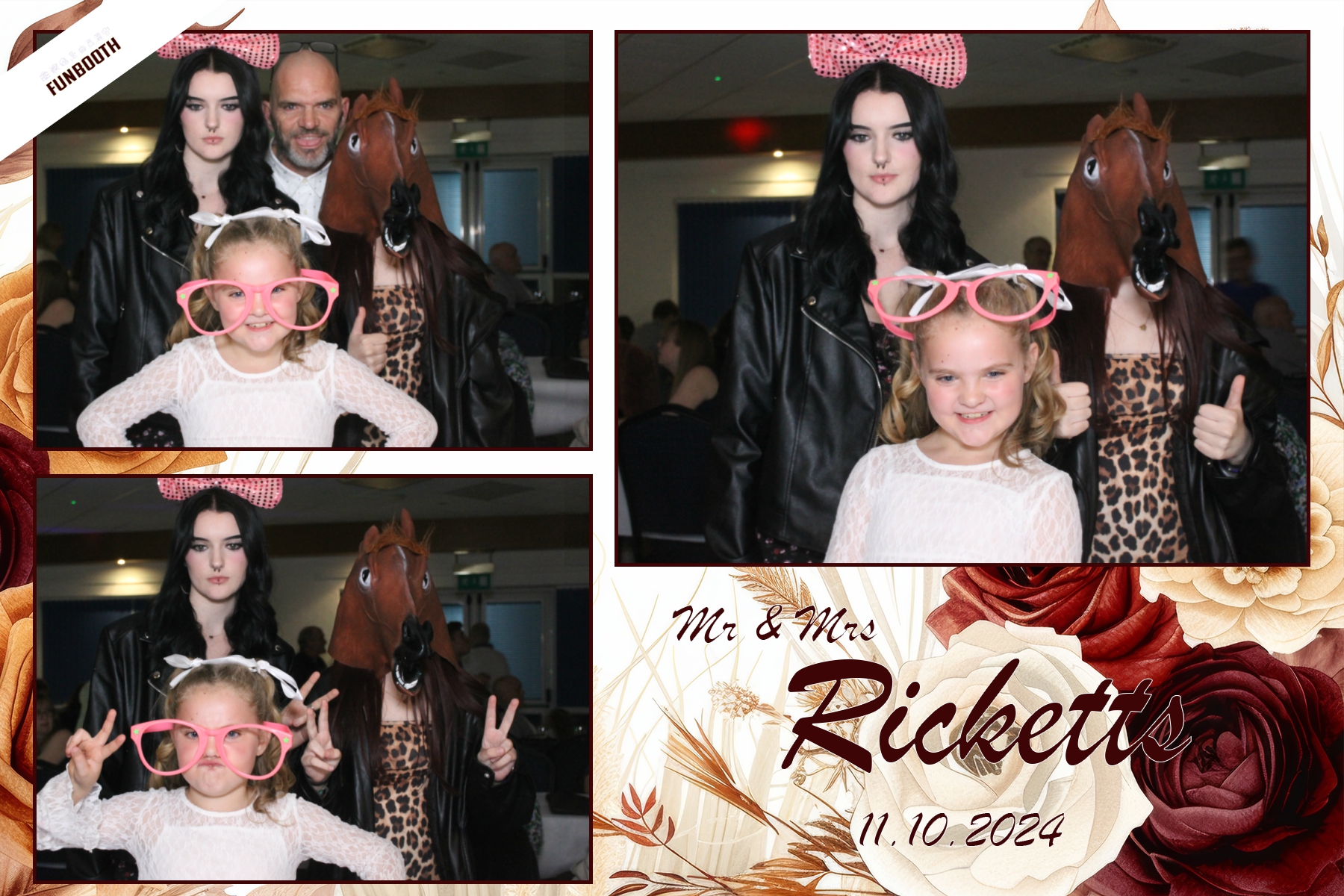 Mr & Mrs Ricketts | View more photos from the event at gallery.funbooth.uk.com/u/FunboothLTD1/Mr-Mrs-Ricketts