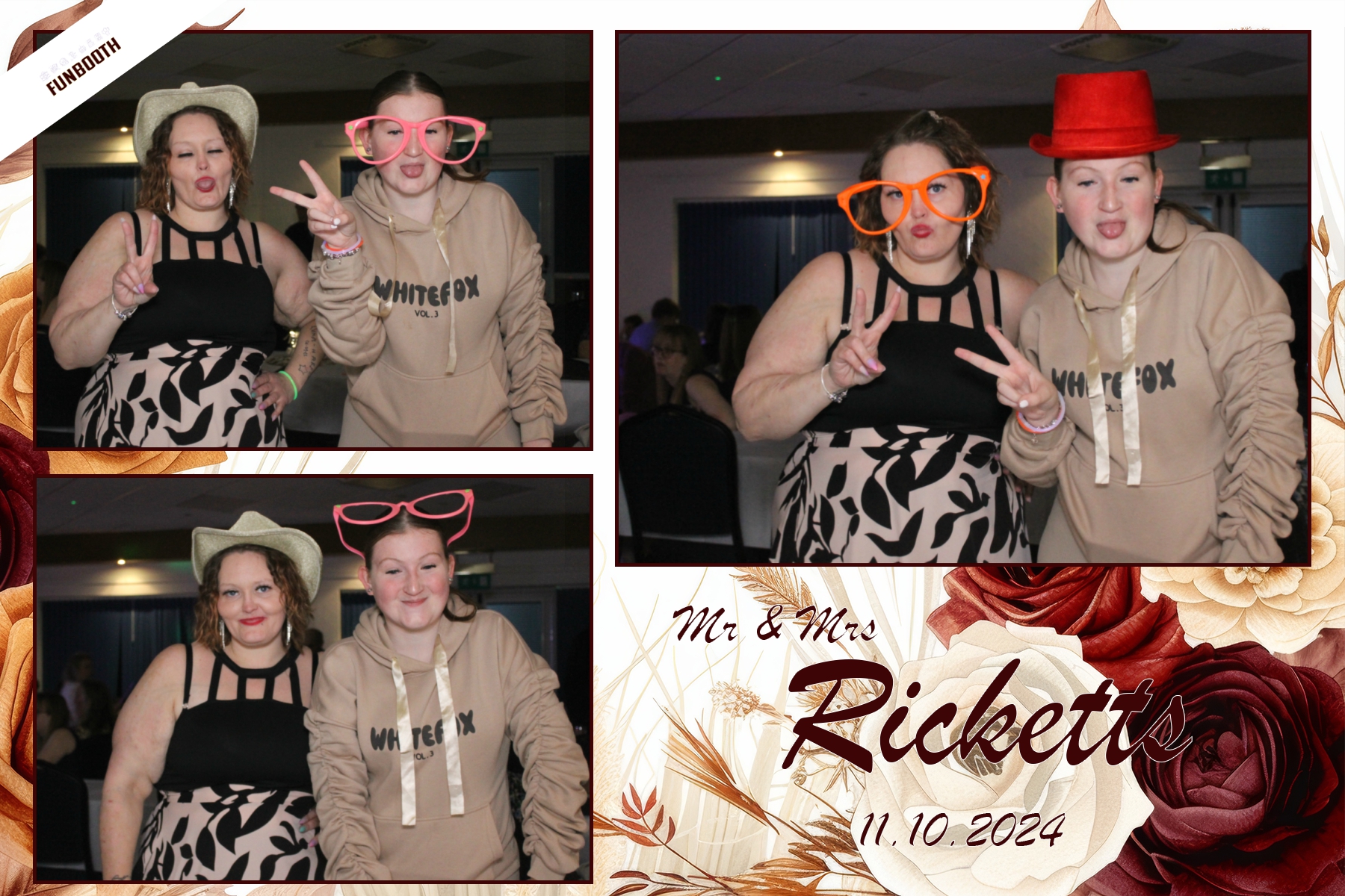 Mr & Mrs Ricketts | View more photos from the event at gallery.funbooth.uk.com/u/FunboothLTD1/Mr-Mrs-Ricketts