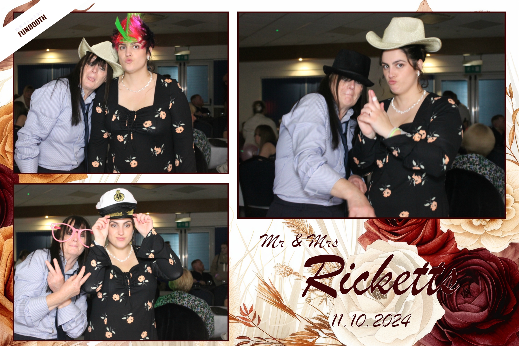 Mr & Mrs Ricketts | View more photos from the event at gallery.funbooth.uk.com/u/FunboothLTD1/Mr-Mrs-Ricketts