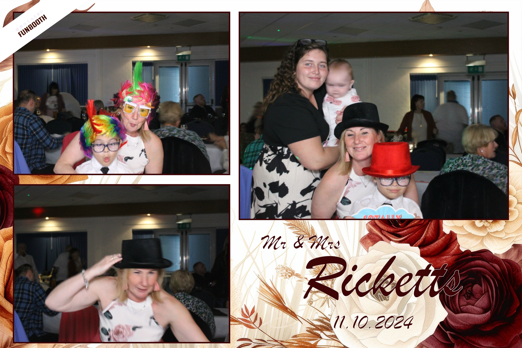Mr & Mrs Ricketts | View more photos from the event at gallery.funbooth.uk.com/u/FunboothLTD1/Mr-Mrs-Ricketts