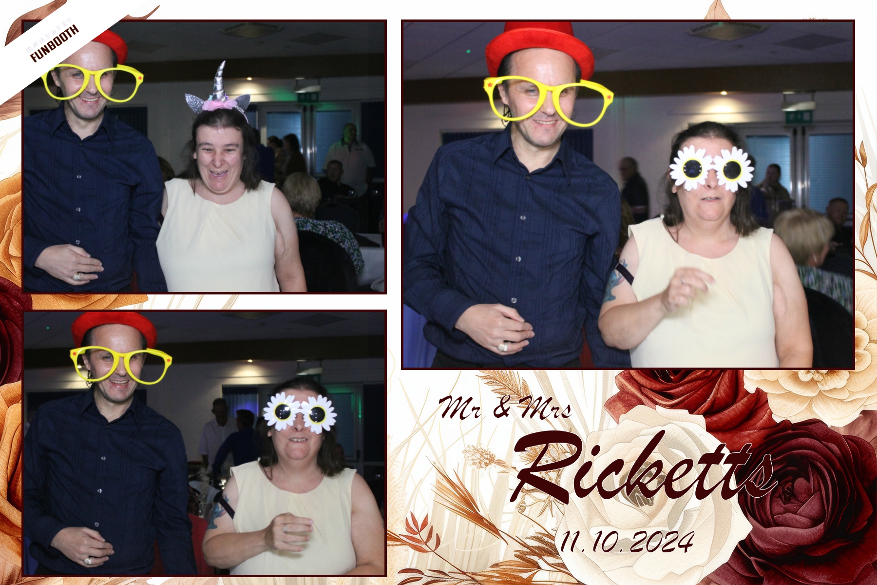 Mr & Mrs Ricketts | View more photos from the event at gallery.funbooth.uk.com/u/FunboothLTD1/Mr-Mrs-Ricketts