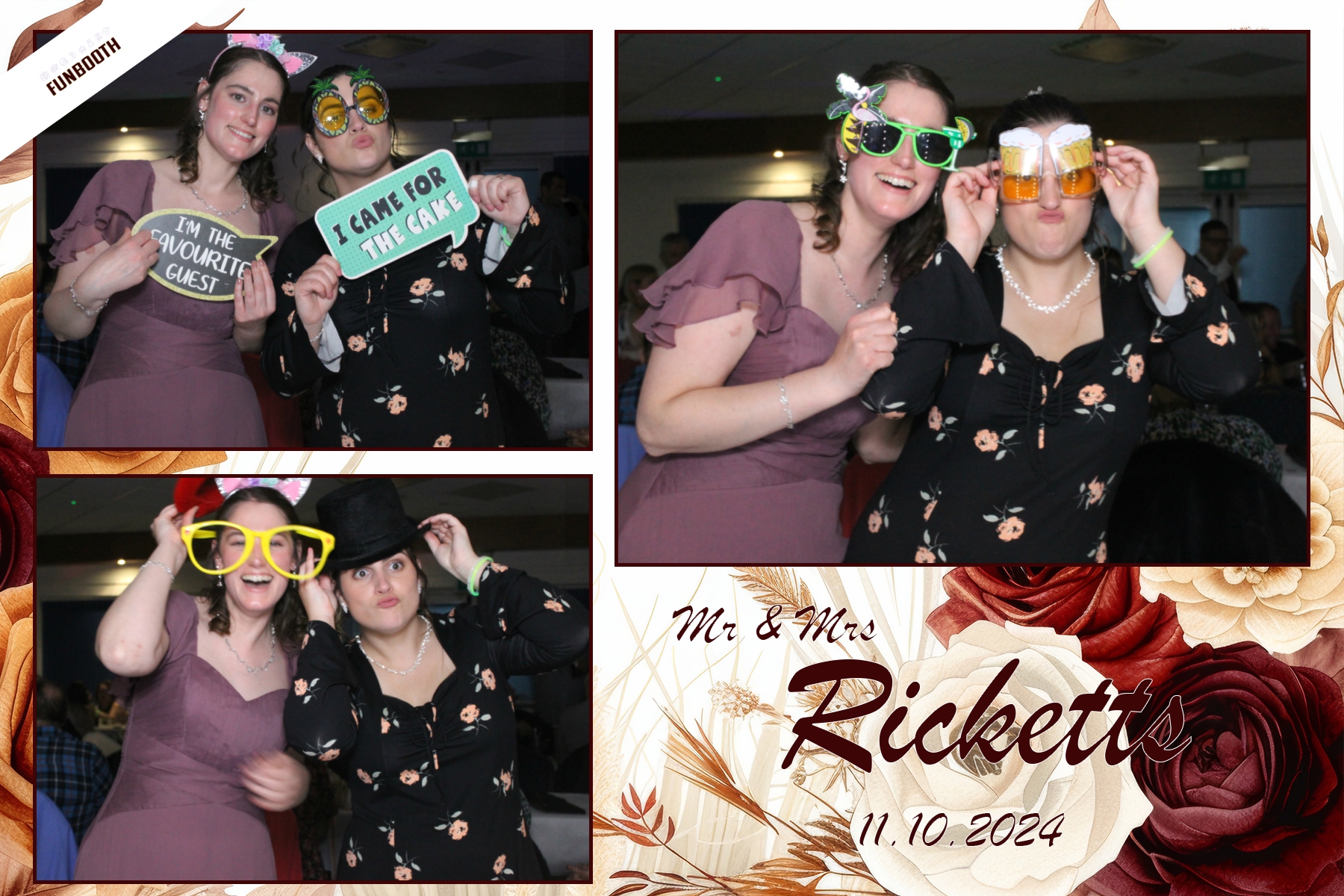 Mr & Mrs Ricketts | View more photos from the event at gallery.funbooth.uk.com/u/FunboothLTD1/Mr-Mrs-Ricketts