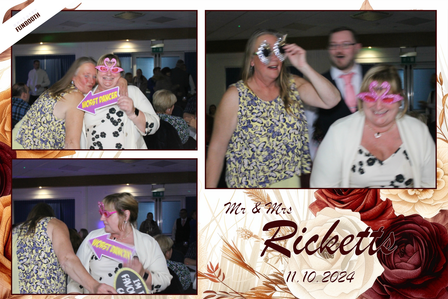 Mr & Mrs Ricketts | View more photos from the event at gallery.funbooth.uk.com/u/FunboothLTD1/Mr-Mrs-Ricketts