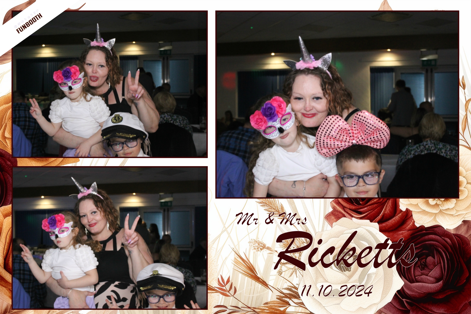 Mr & Mrs Ricketts | View more photos from the event at gallery.funbooth.uk.com/u/FunboothLTD1/Mr-Mrs-Ricketts