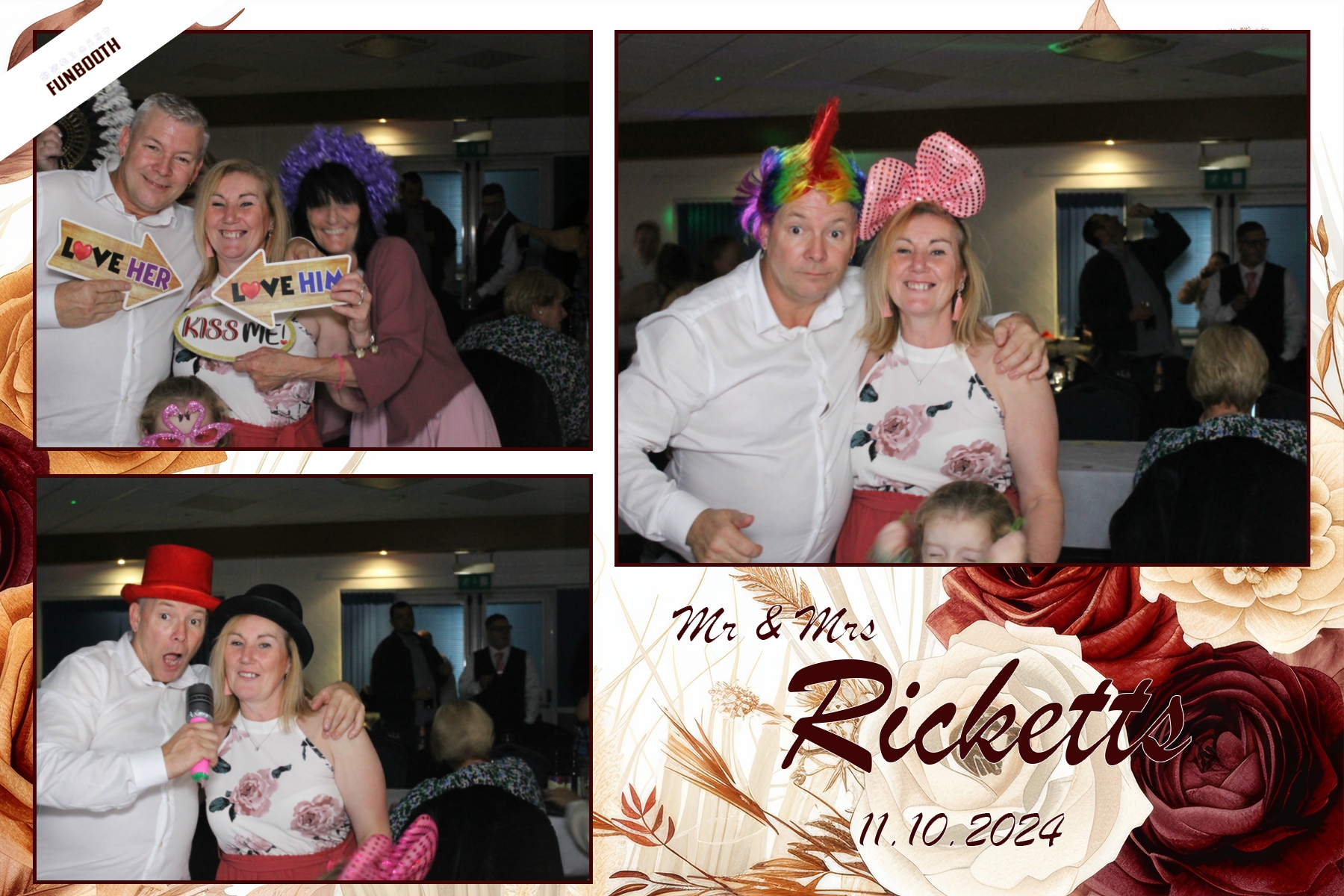 Mr & Mrs Ricketts | View more photos from the event at gallery.funbooth.uk.com/u/FunboothLTD1/Mr-Mrs-Ricketts