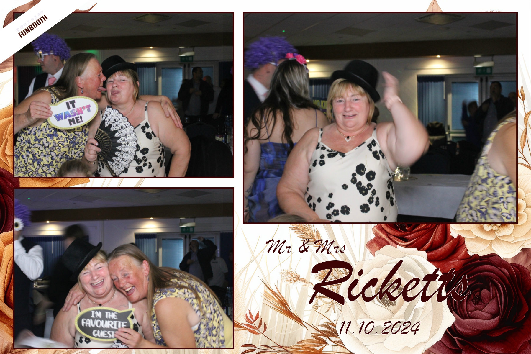 Mr & Mrs Ricketts | View more photos from the event at gallery.funbooth.uk.com/u/FunboothLTD1/Mr-Mrs-Ricketts