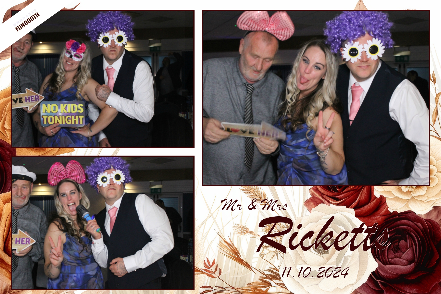 Mr & Mrs Ricketts | View more photos from the event at gallery.funbooth.uk.com/u/FunboothLTD1/Mr-Mrs-Ricketts