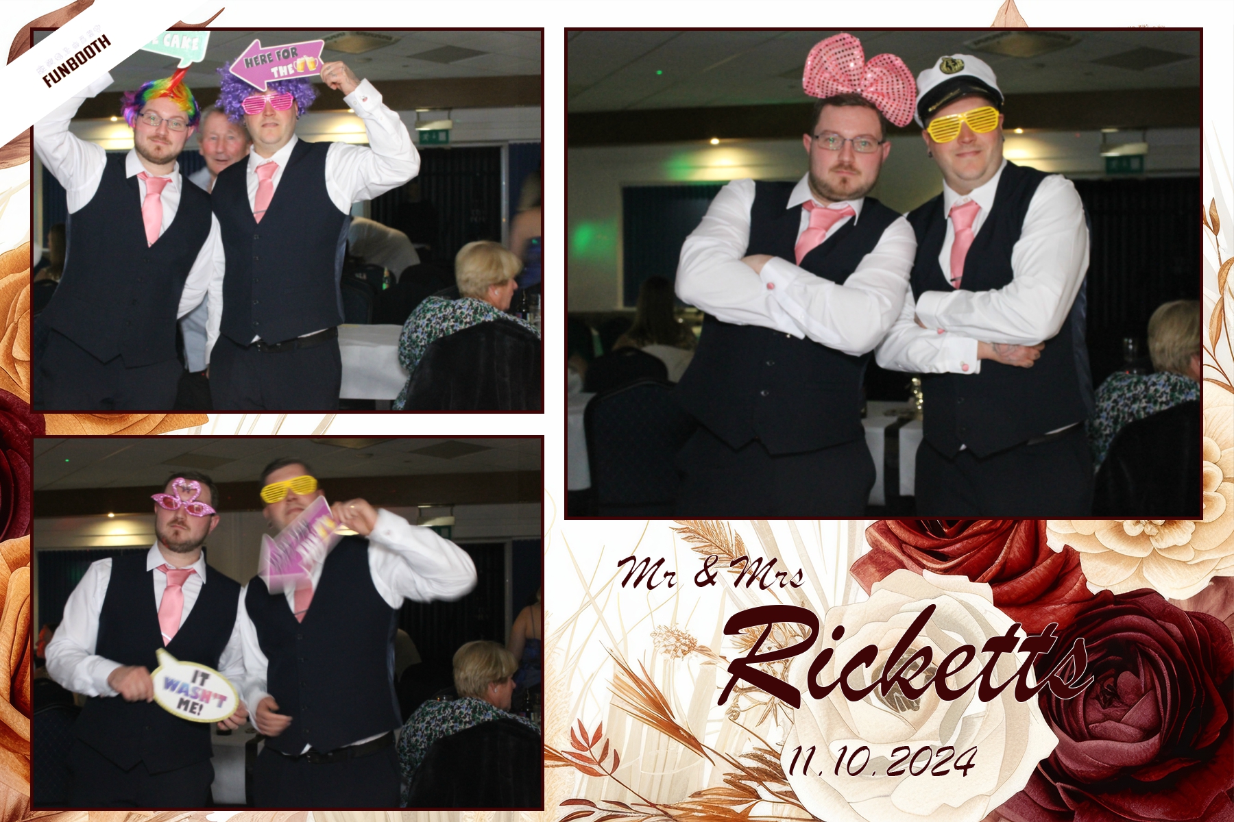 Mr & Mrs Ricketts | View more photos from the event at gallery.funbooth.uk.com/u/FunboothLTD1/Mr-Mrs-Ricketts