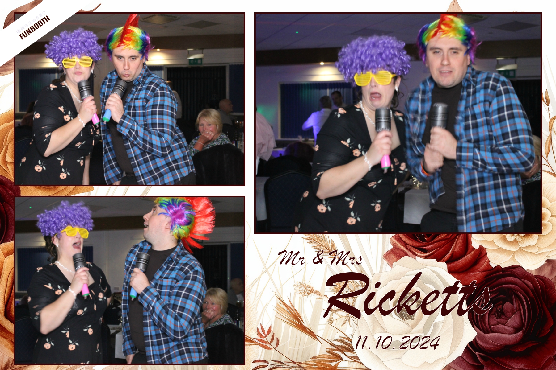 Mr & Mrs Ricketts | View more photos from the event at gallery.funbooth.uk.com/u/FunboothLTD1/Mr-Mrs-Ricketts