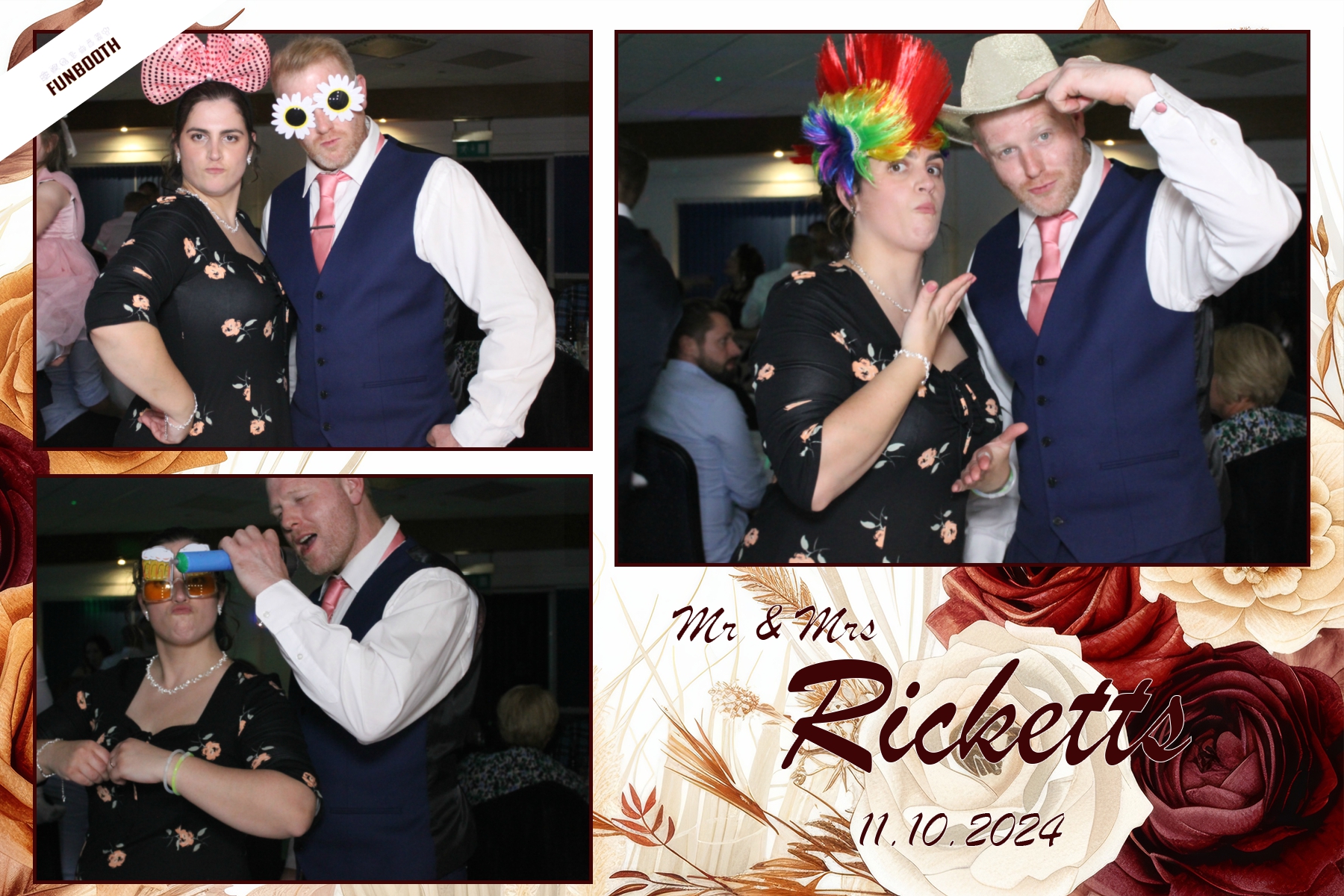 Mr & Mrs Ricketts | View more photos from the event at gallery.funbooth.uk.com/u/FunboothLTD1/Mr-Mrs-Ricketts