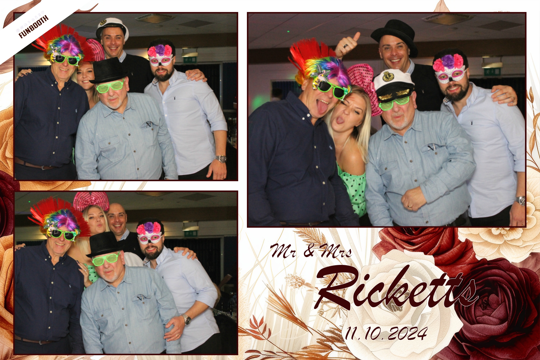 Mr & Mrs Ricketts | View more photos from the event at gallery.funbooth.uk.com/u/FunboothLTD1/Mr-Mrs-Ricketts