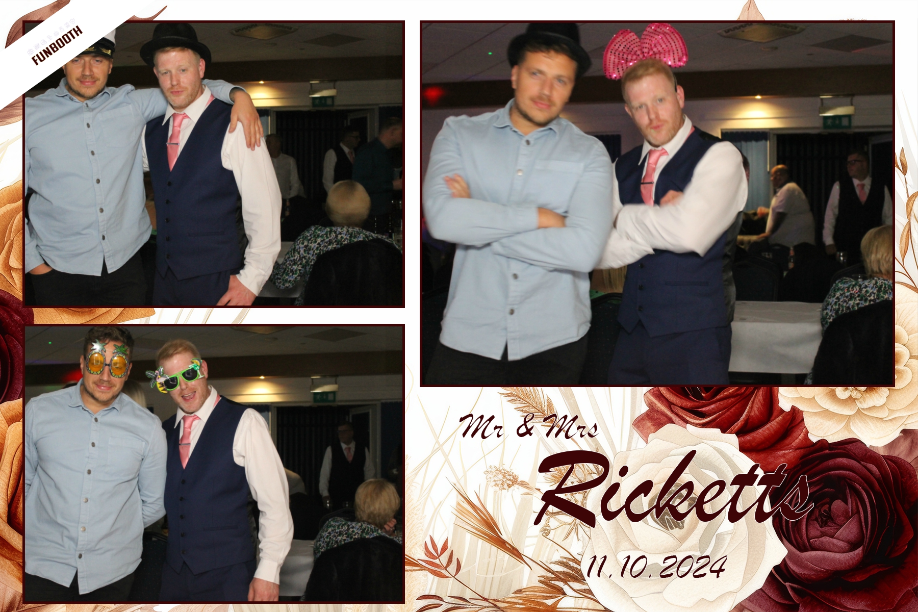 Mr & Mrs Ricketts | View more photos from the event at gallery.funbooth.uk.com/u/FunboothLTD1/Mr-Mrs-Ricketts