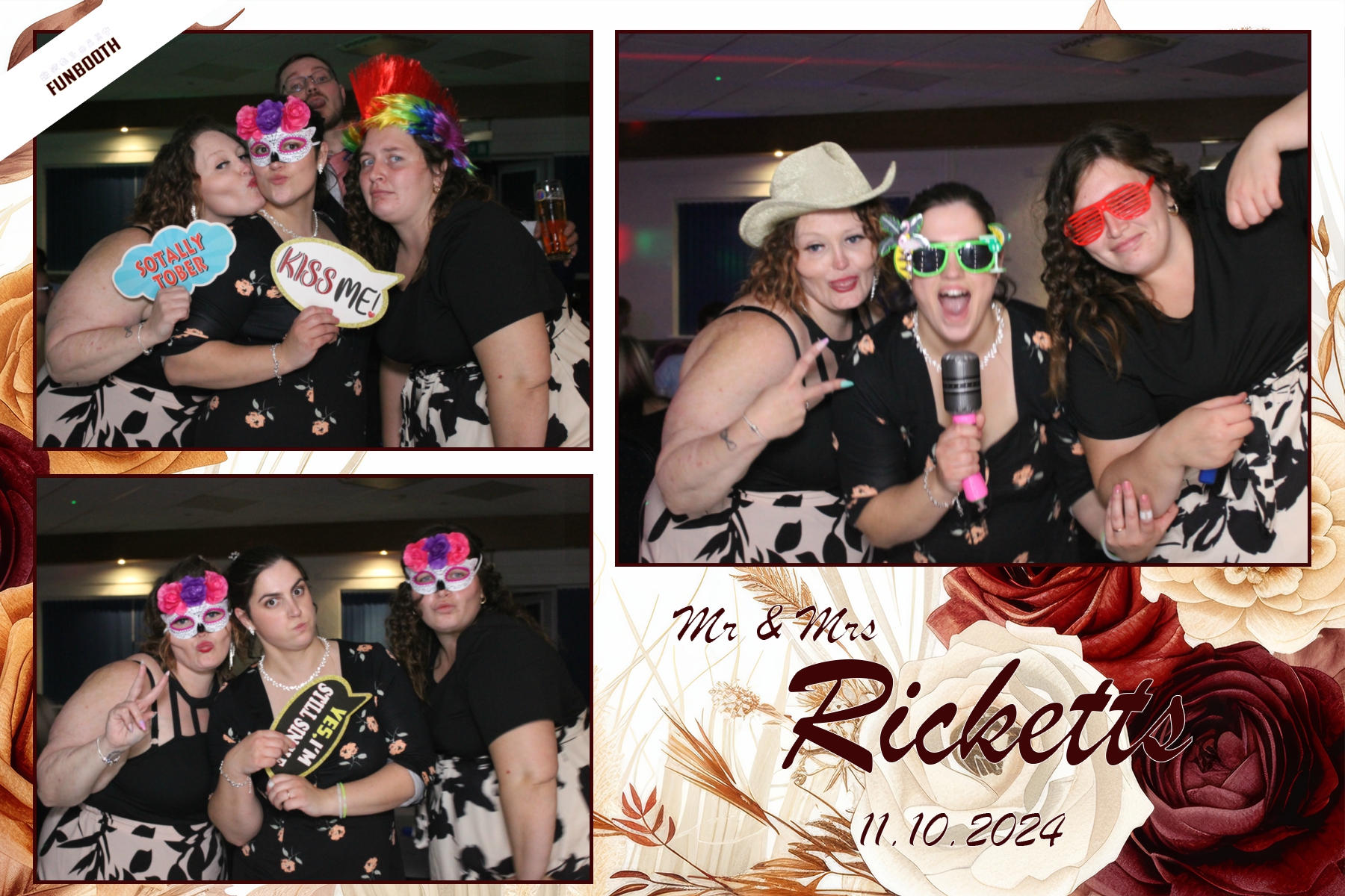 Mr & Mrs Ricketts | View more photos from the event at gallery.funbooth.uk.com/u/FunboothLTD1/Mr-Mrs-Ricketts