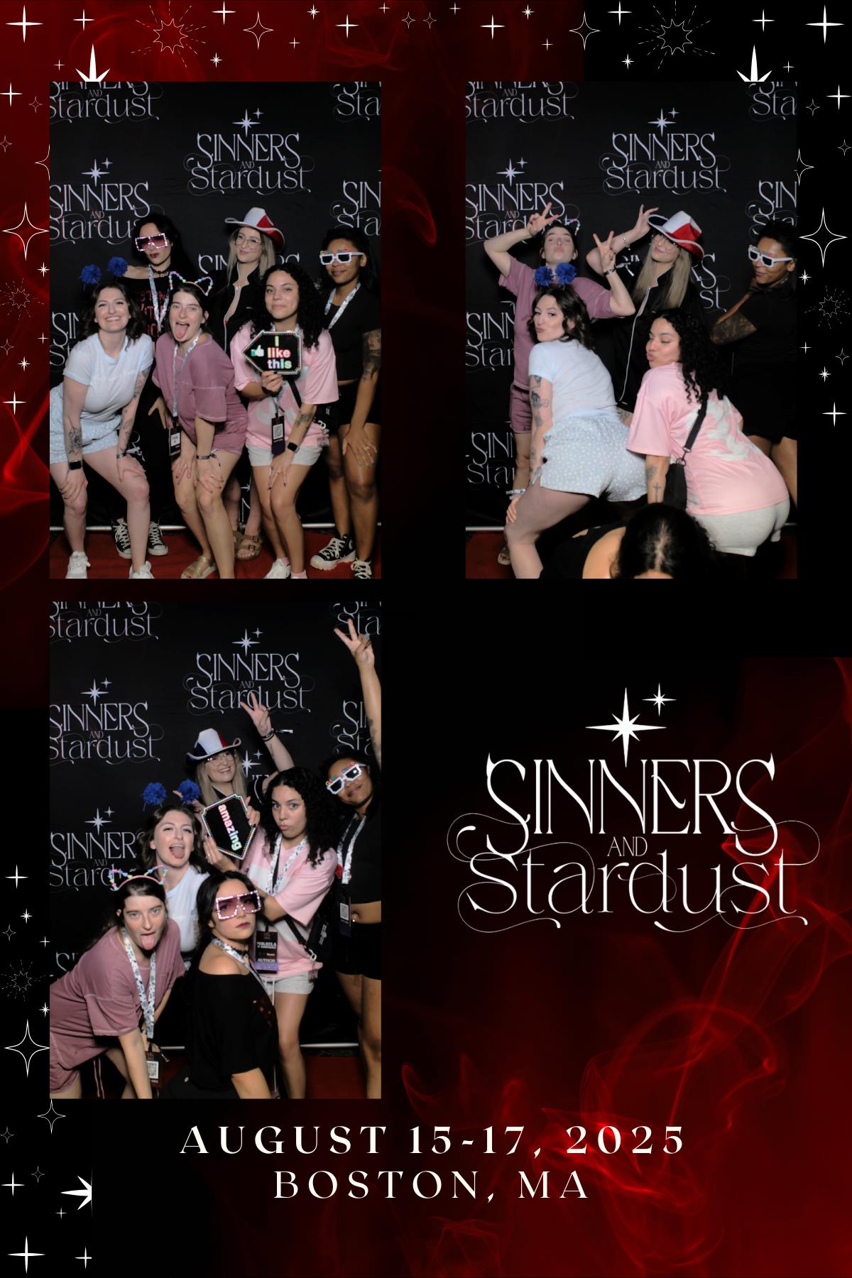 Sinners & Stardust  | View more photos from the event at v1.boothgallery.com/u/HelloPhotoBoothRental/Sinners-Stardust