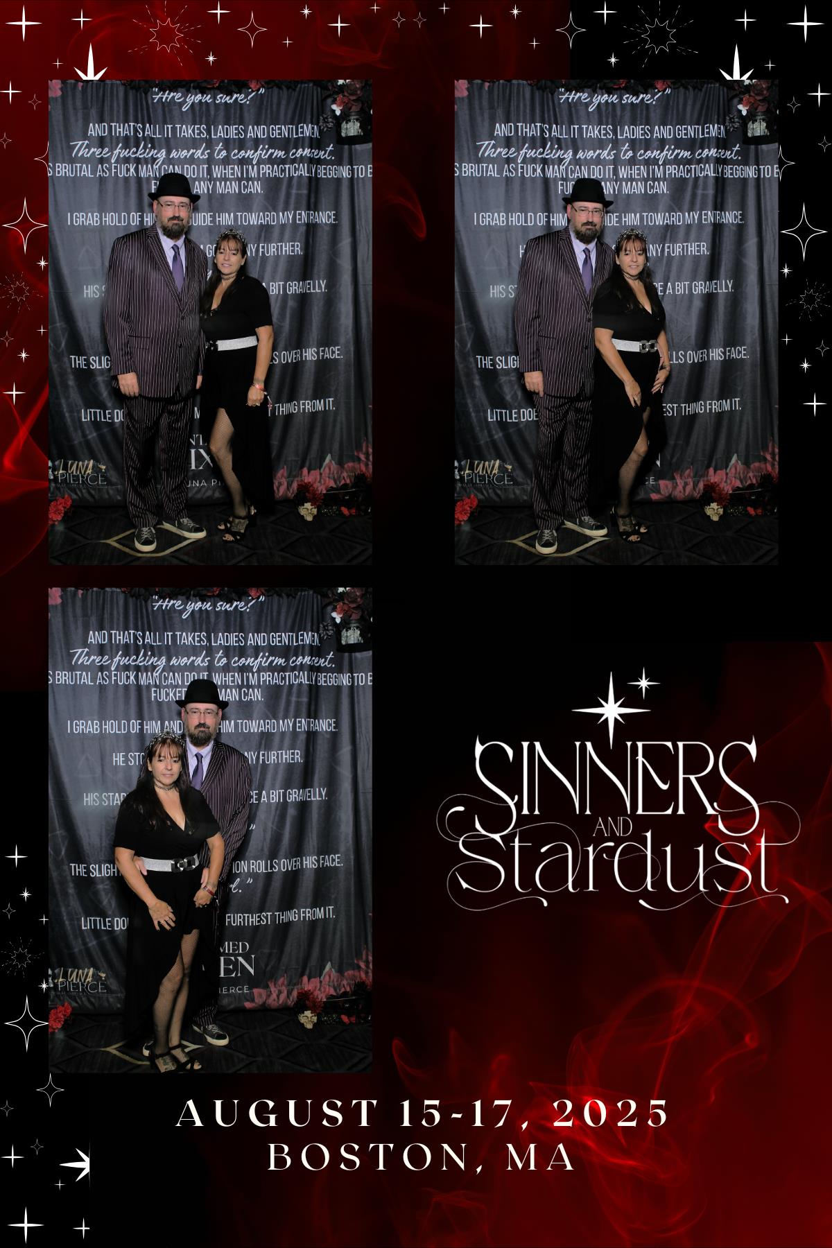 Sinners & Stardust  | View more photos from the event at v1.boothgallery.com/u/HelloPhotoBoothRental/Sinners-Stardust