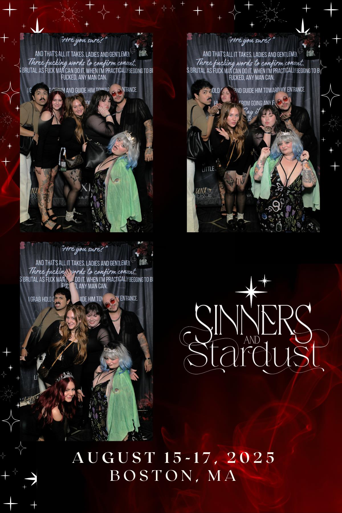 Sinners & Stardust  | View more photos from the event at v1.boothgallery.com/u/HelloPhotoBoothRental/Sinners-Stardust