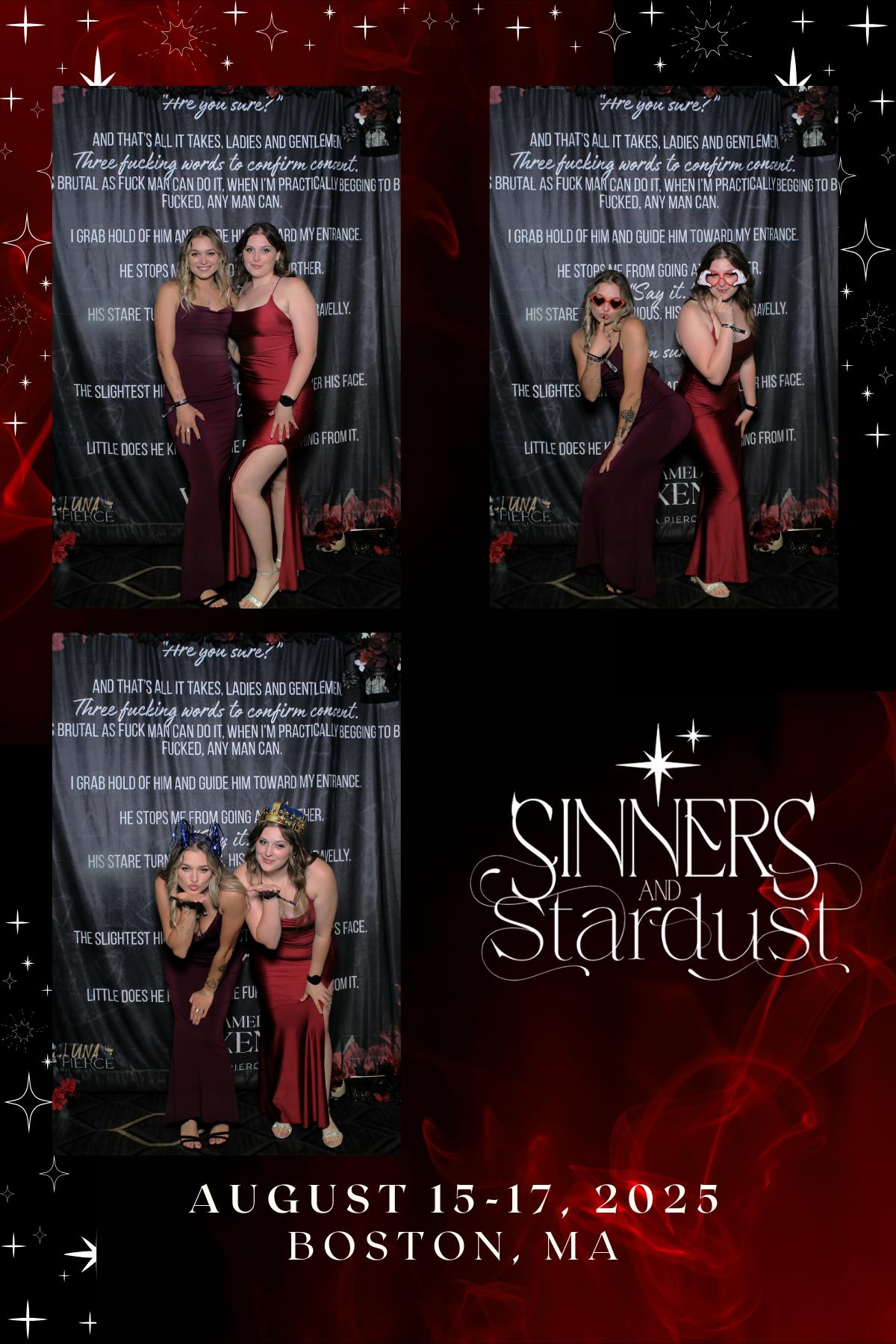 Sinners & Stardust  | View more photos from the event at v1.boothgallery.com/u/HelloPhotoBoothRental/Sinners-Stardust