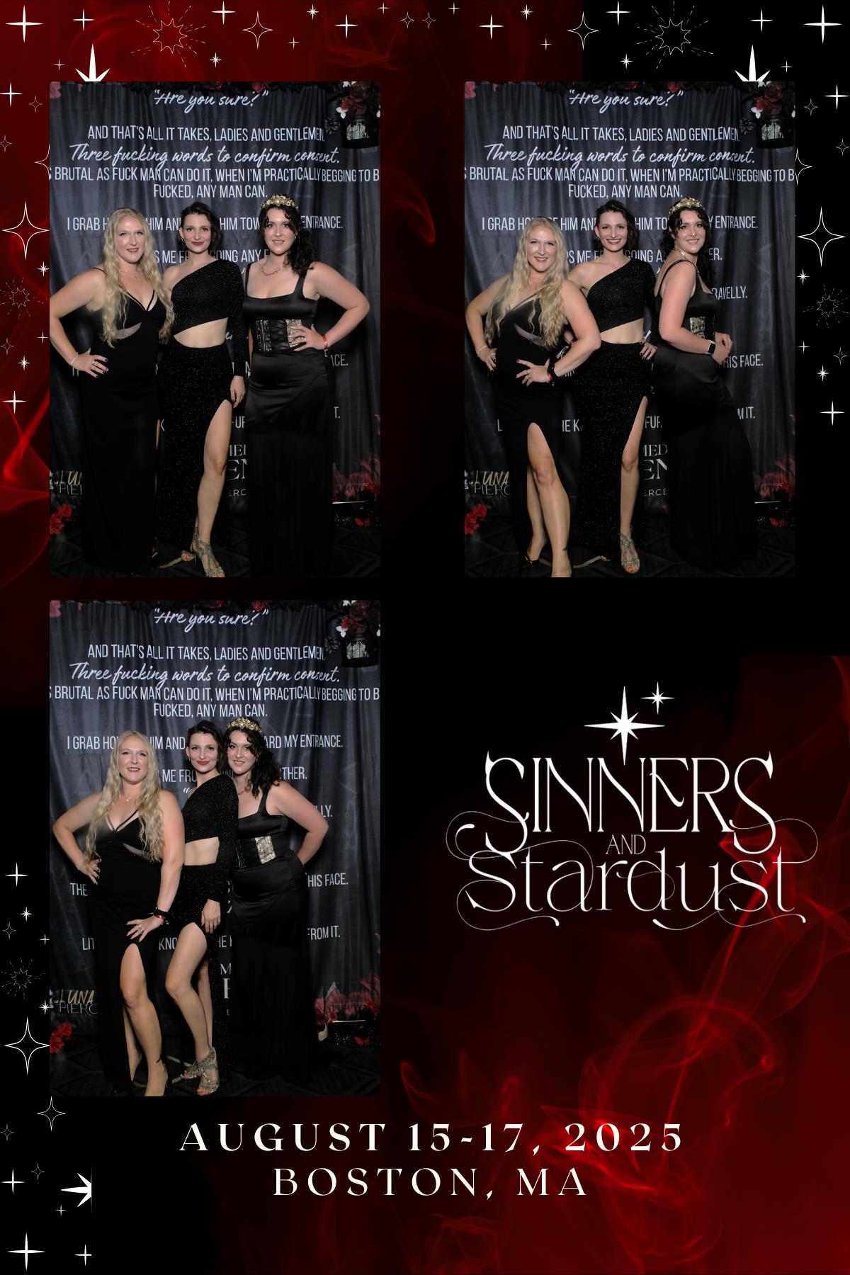 Sinners & Stardust  | View more photos from the event at v1.boothgallery.com/u/HelloPhotoBoothRental/Sinners-Stardust