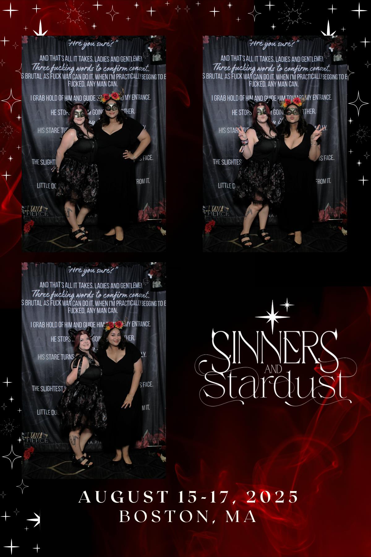 Sinners & Stardust  | View more photos from the event at v1.boothgallery.com/u/HelloPhotoBoothRental/Sinners-Stardust