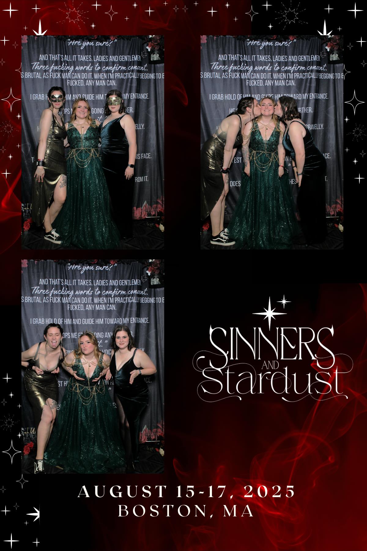 Sinners & Stardust  | View more photos from the event at v1.boothgallery.com/u/HelloPhotoBoothRental/Sinners-Stardust