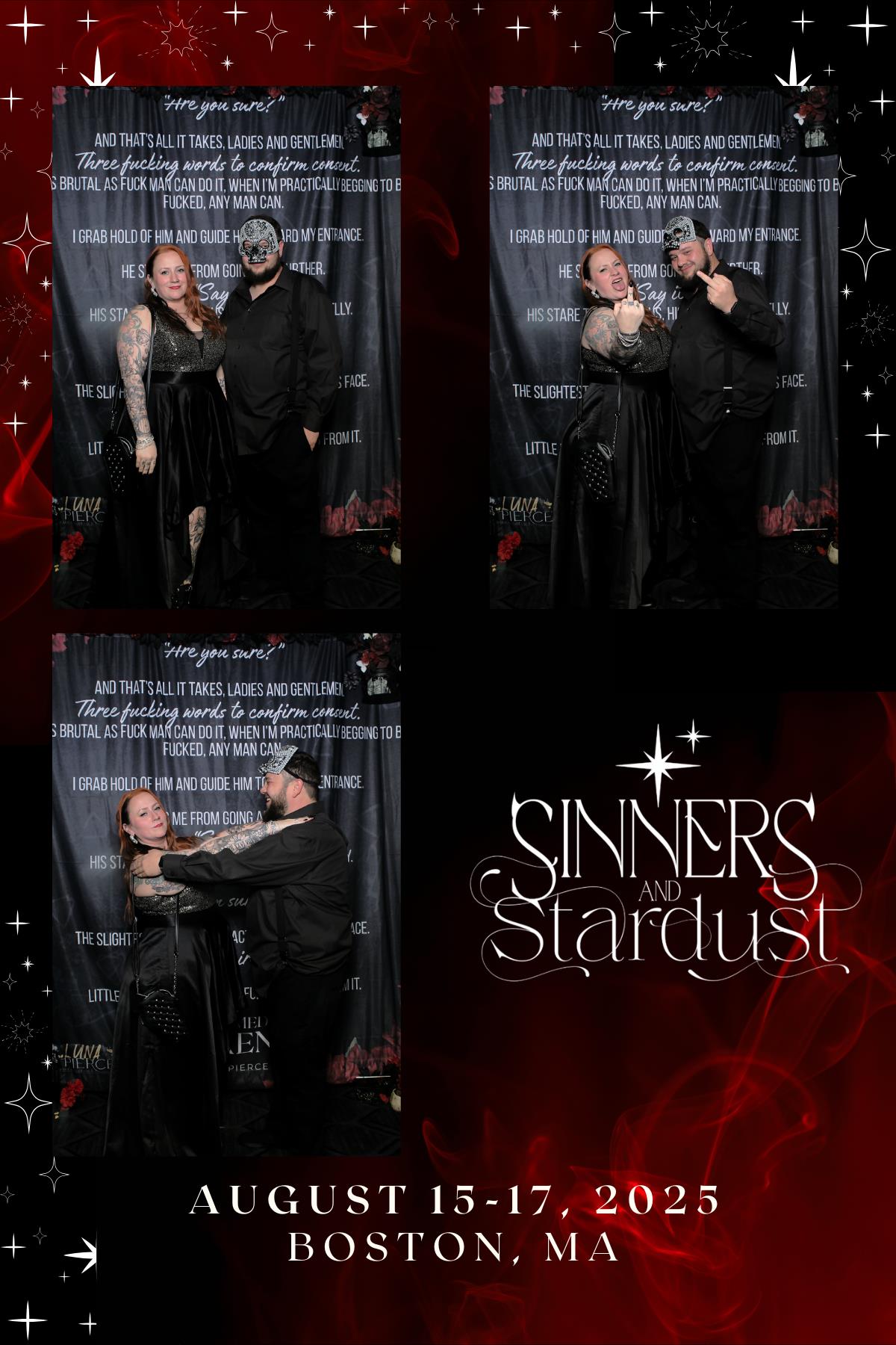 Sinners & Stardust  | View more photos from the event at v1.boothgallery.com/u/HelloPhotoBoothRental/Sinners-Stardust