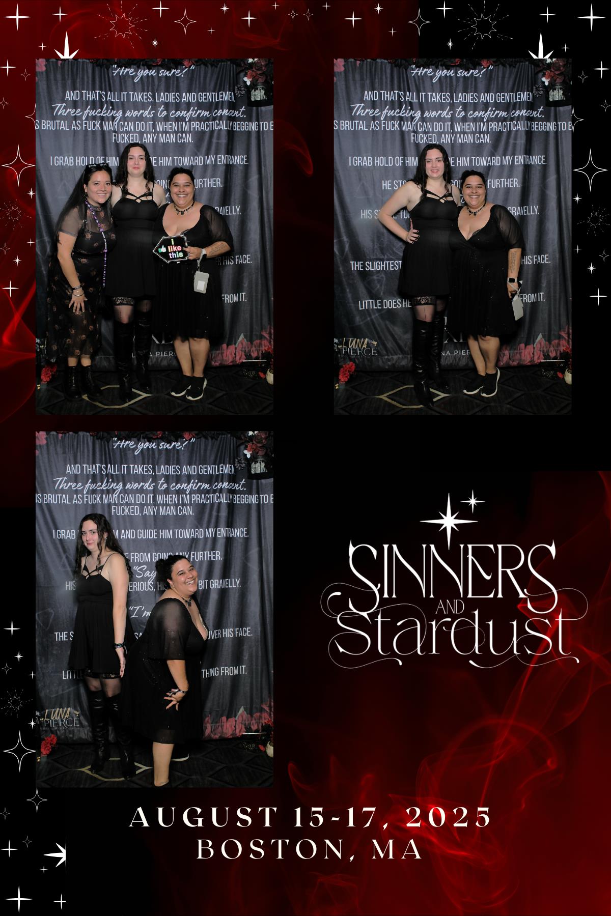 Sinners & Stardust  | View more photos from the event at v1.boothgallery.com/u/HelloPhotoBoothRental/Sinners-Stardust