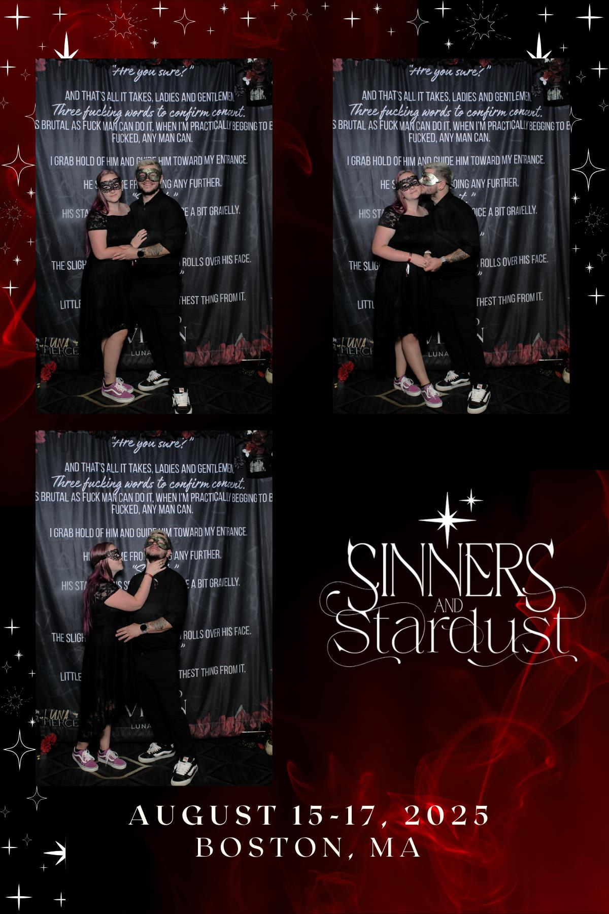 Sinners & Stardust  | View more photos from the event at v1.boothgallery.com/u/HelloPhotoBoothRental/Sinners-Stardust