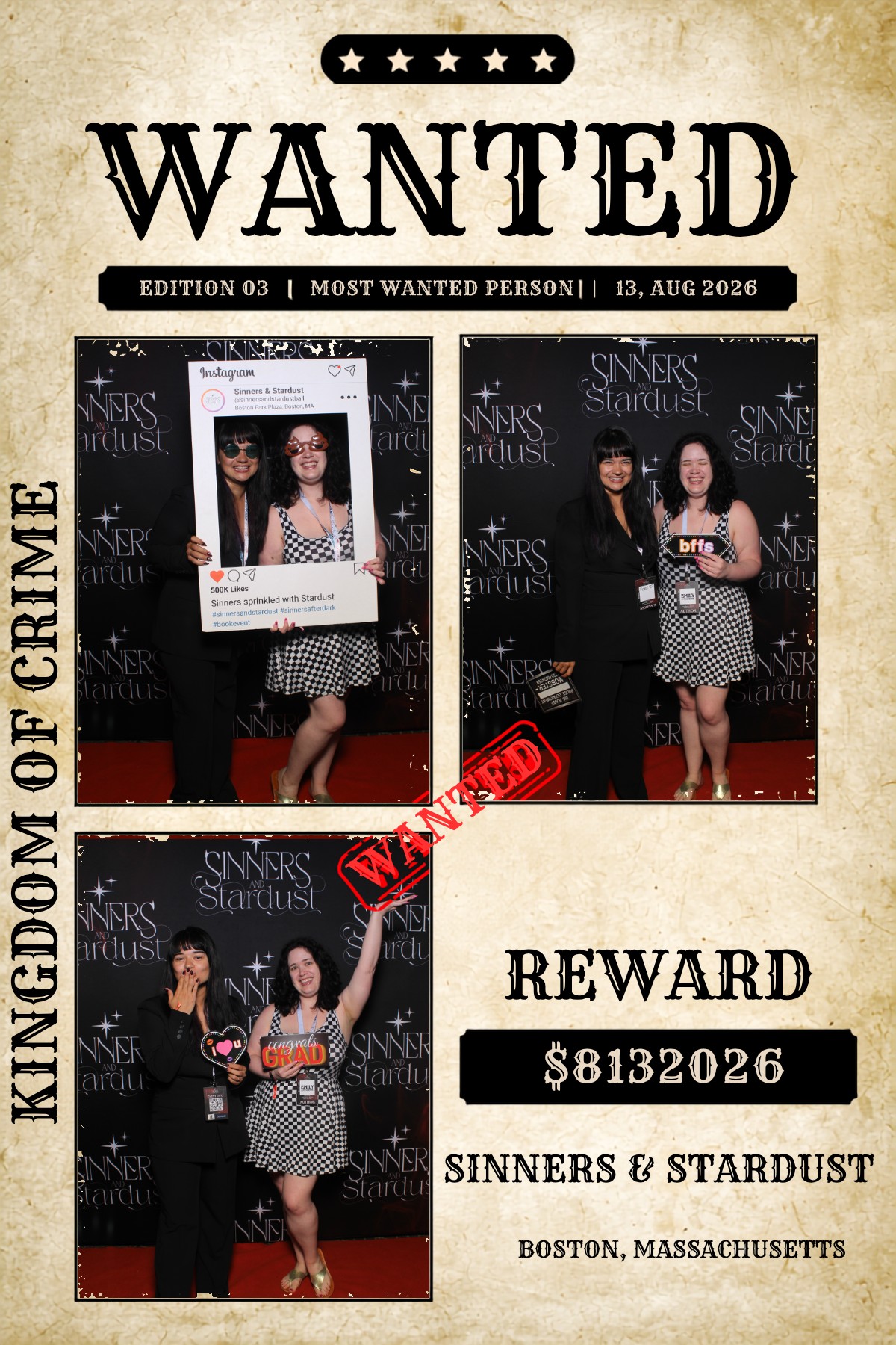 Sinner & Stardust | View more photos from the event at v1.boothgallery.com/u/HelloPhotoBoothRental/Sinner-Stardust