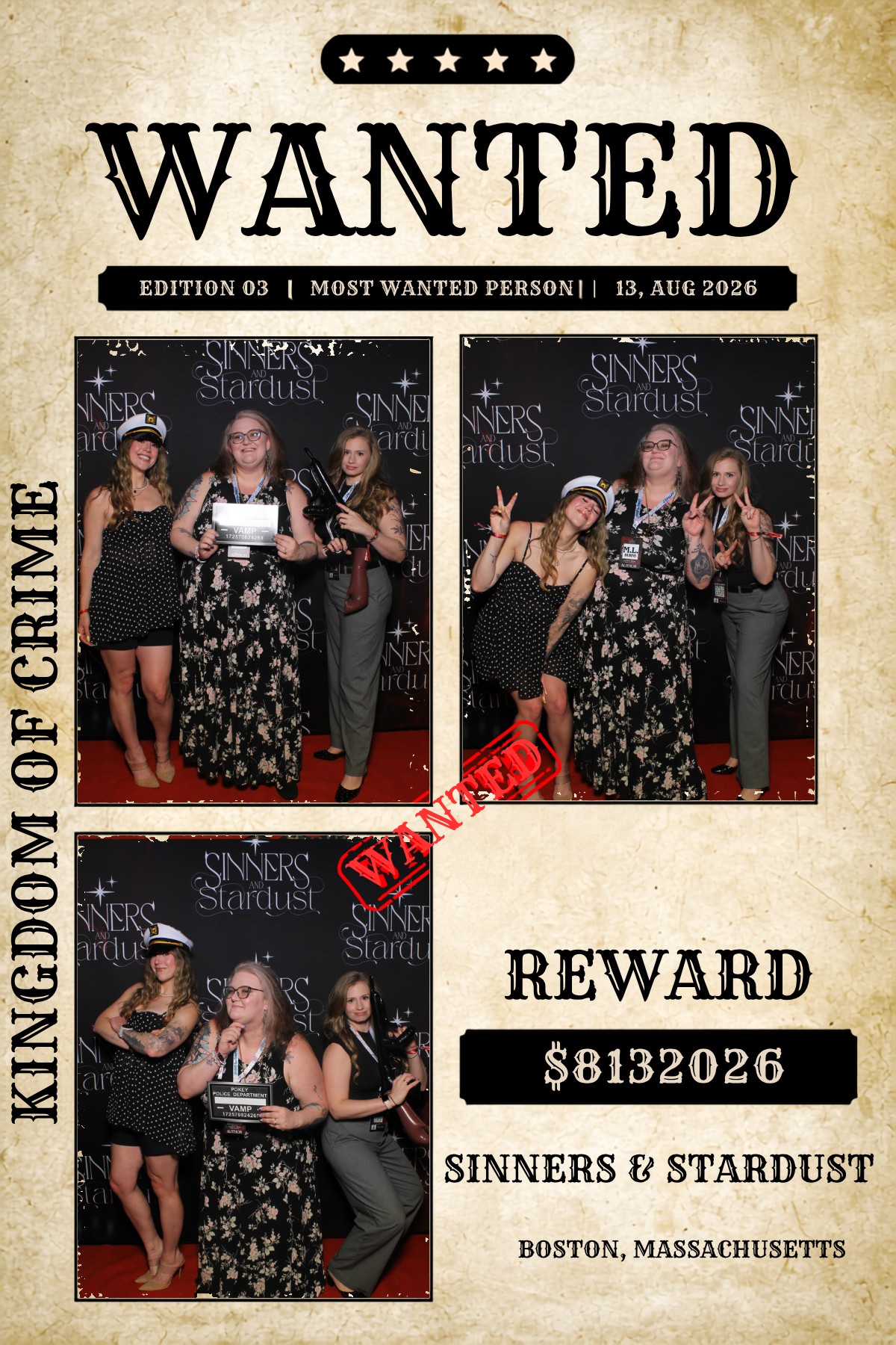 Sinner & Stardust | View more photos from the event at v1.boothgallery.com/u/HelloPhotoBoothRental/Sinner-Stardust
