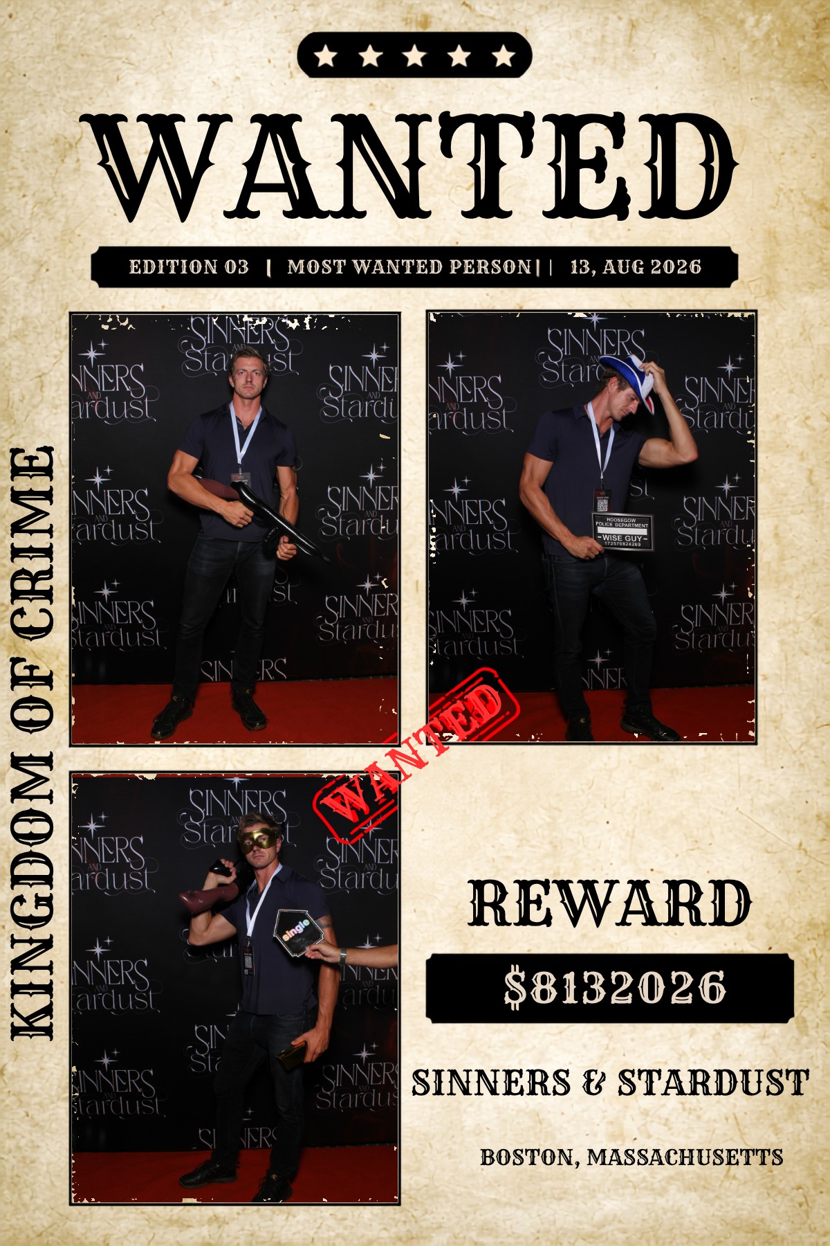 Sinner & Stardust | View more photos from the event at v1.boothgallery.com/u/HelloPhotoBoothRental/Sinner-Stardust