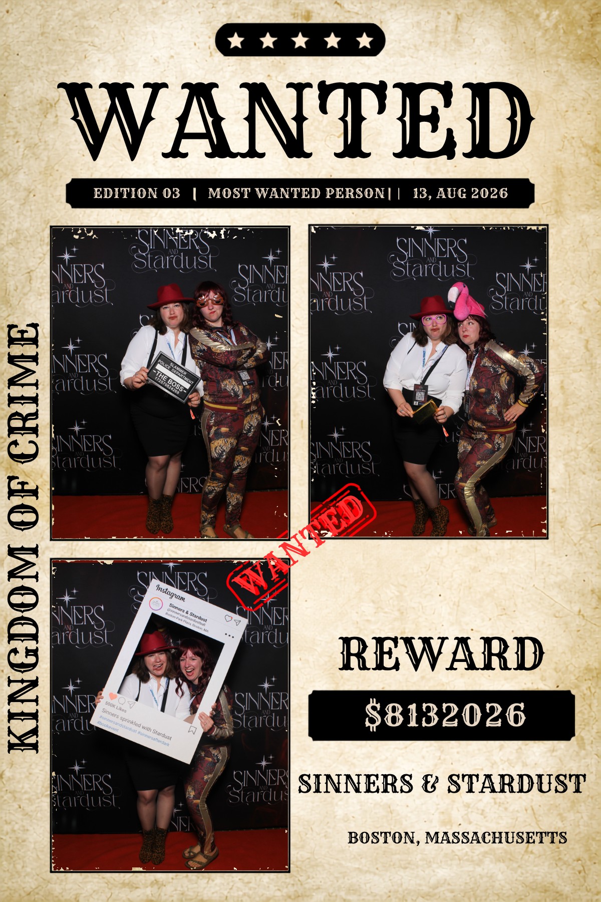 Sinner & Stardust | View more photos from the event at v1.boothgallery.com/u/HelloPhotoBoothRental/Sinner-Stardust