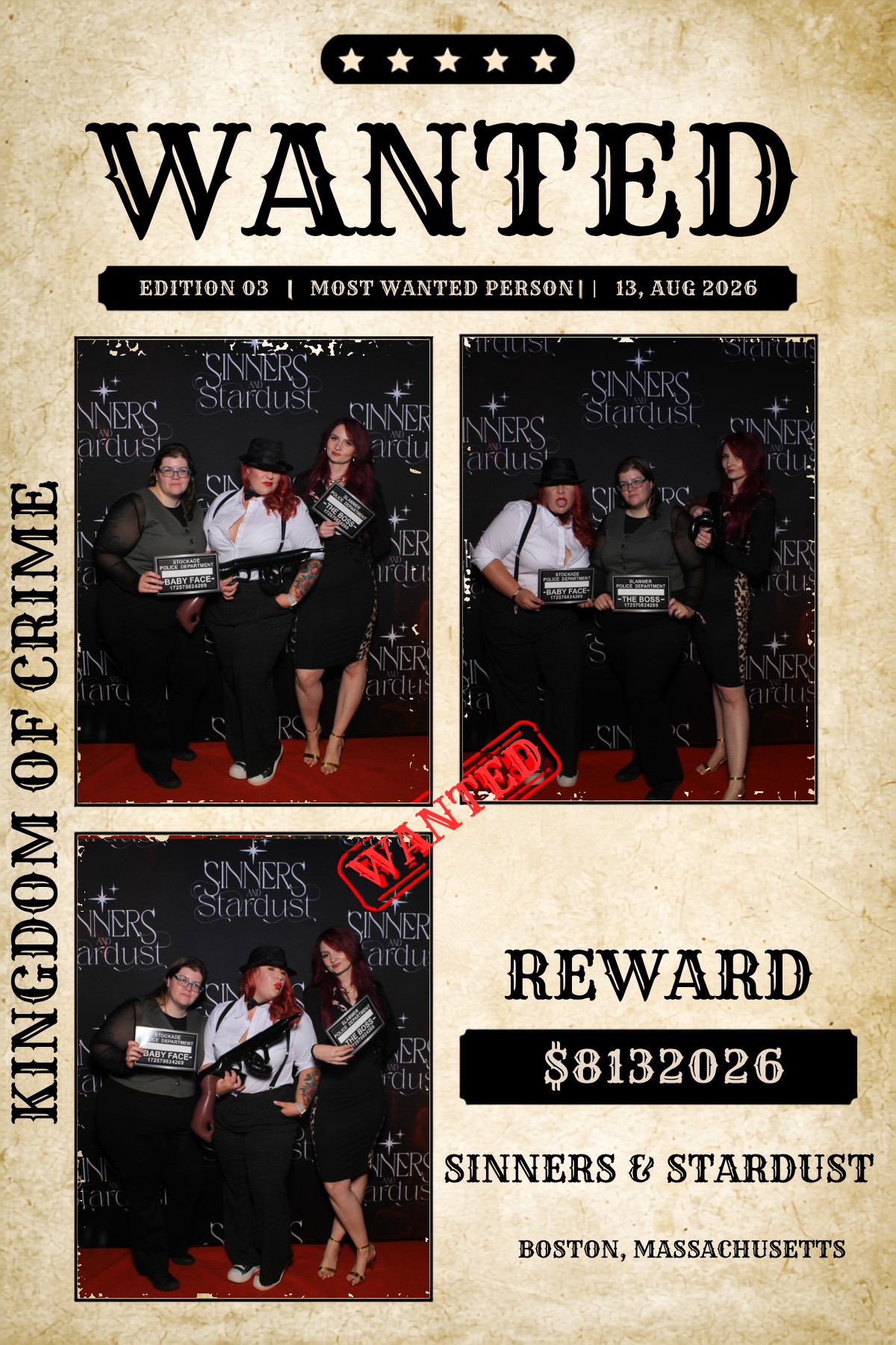 Sinner & Stardust | View more photos from the event at v1.boothgallery.com/u/HelloPhotoBoothRental/Sinner-Stardust