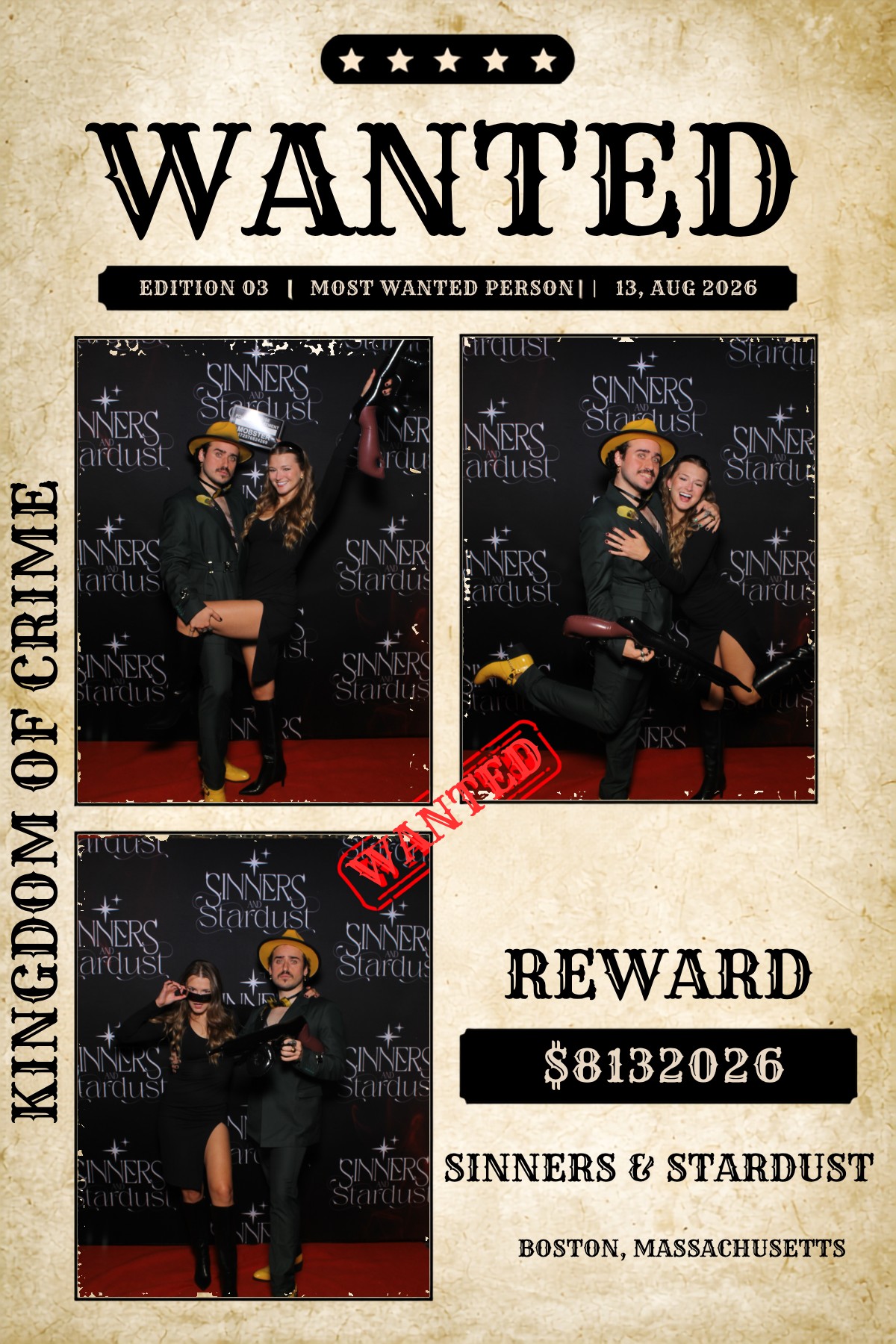 Sinner & Stardust | View more photos from the event at v1.boothgallery.com/u/HelloPhotoBoothRental/Sinner-Stardust