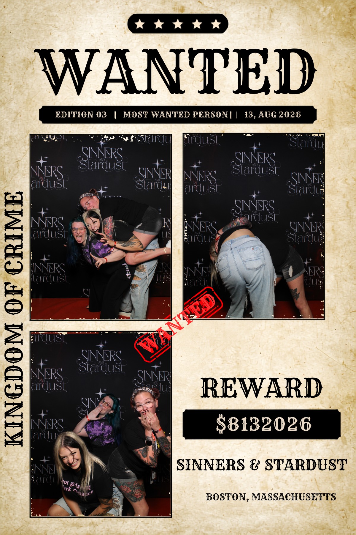 Sinner & Stardust | View more photos from the event at v1.boothgallery.com/u/HelloPhotoBoothRental/Sinner-Stardust
