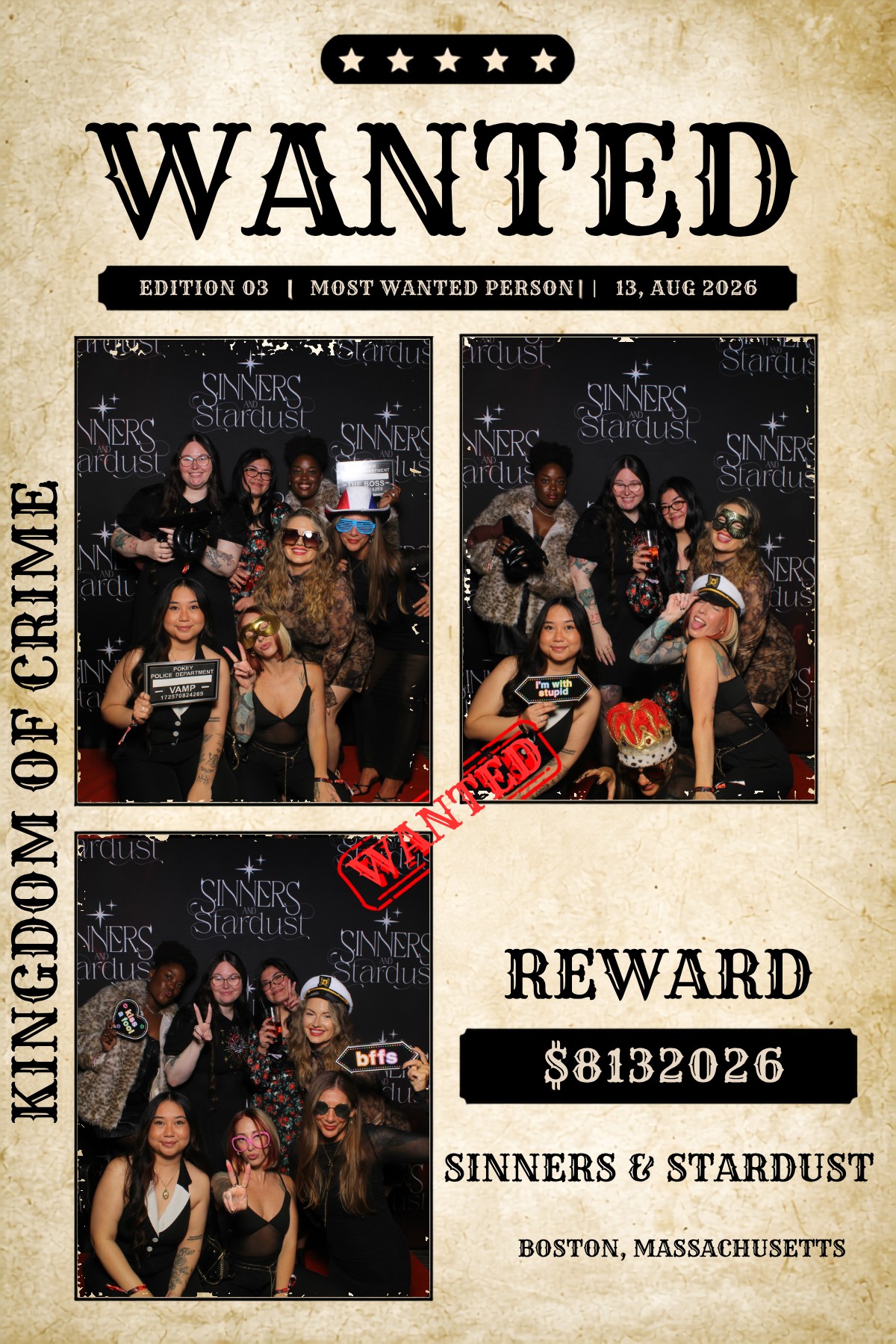 Sinner & Stardust | View more photos from the event at v1.boothgallery.com/u/HelloPhotoBoothRental/Sinner-Stardust
