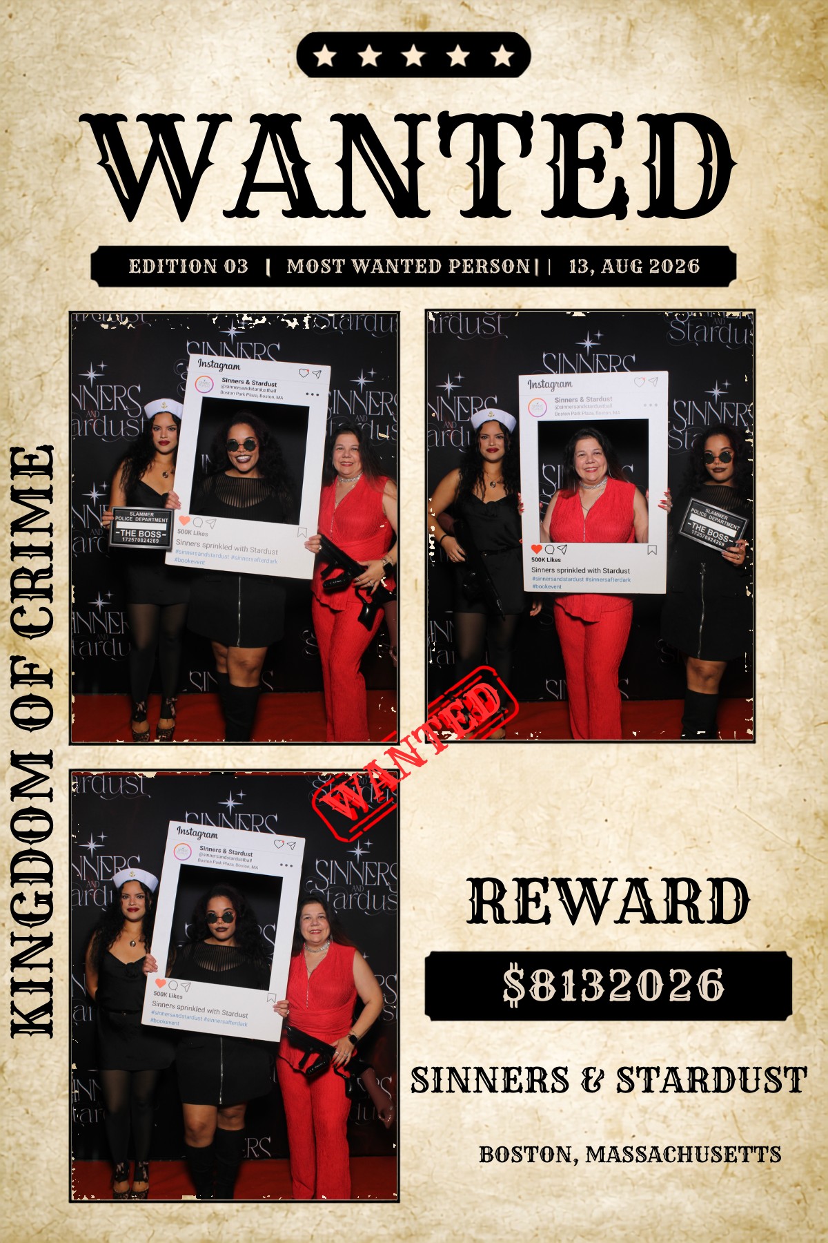 Sinner & Stardust | View more photos from the event at v1.boothgallery.com/u/HelloPhotoBoothRental/Sinner-Stardust