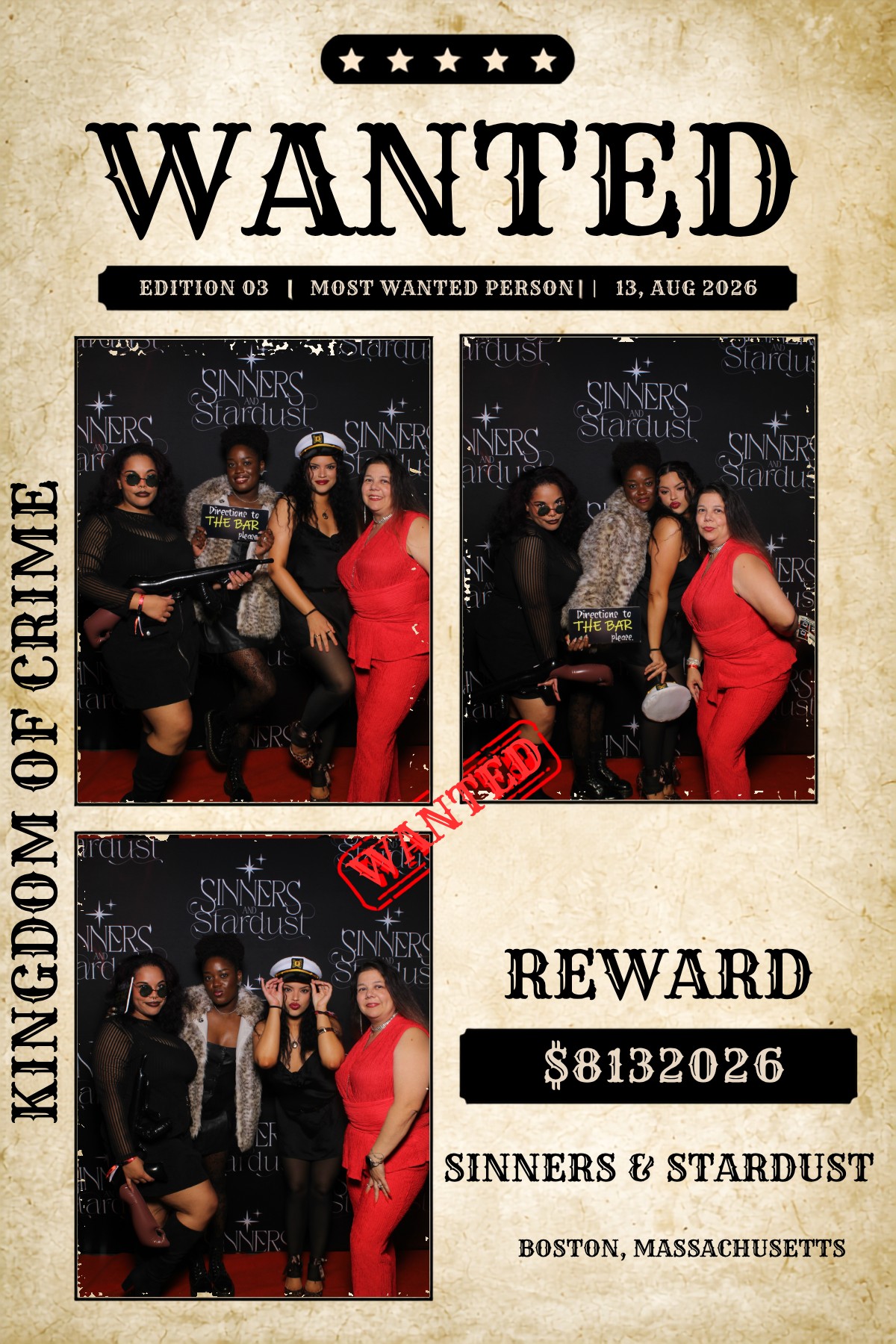 Sinner & Stardust | View more photos from the event at v1.boothgallery.com/u/HelloPhotoBoothRental/Sinner-Stardust