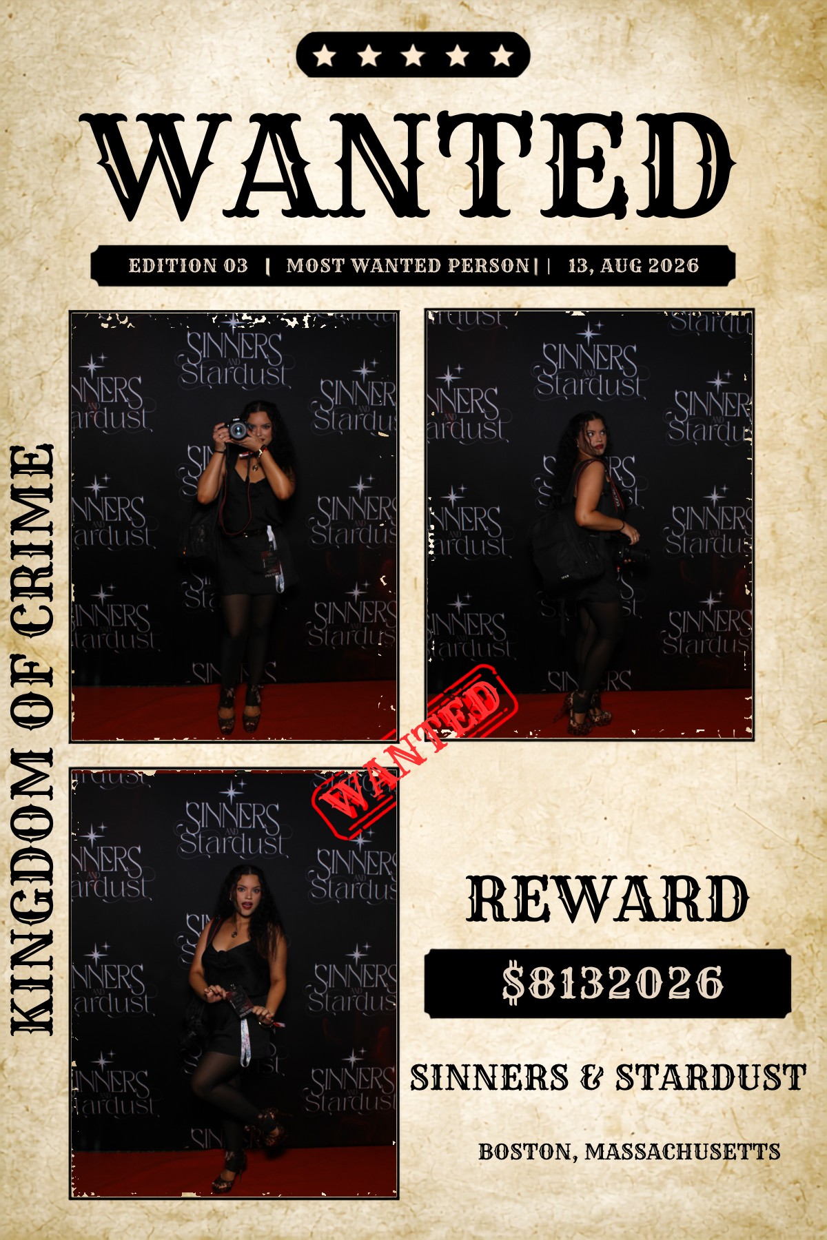 Sinner & Stardust | View more photos from the event at v1.boothgallery.com/u/HelloPhotoBoothRental/Sinner-Stardust