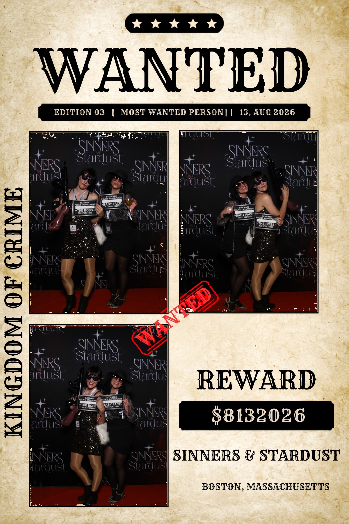 Sinner & Stardust | View more photos from the event at v1.boothgallery.com/u/HelloPhotoBoothRental/Sinner-Stardust