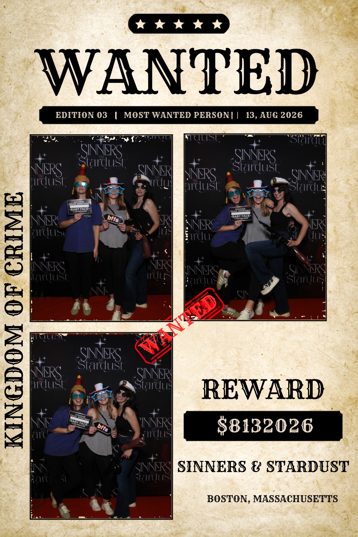 Sinner & Stardust | View more photos from the event at v1.boothgallery.com/u/HelloPhotoBoothRental/Sinner-Stardust